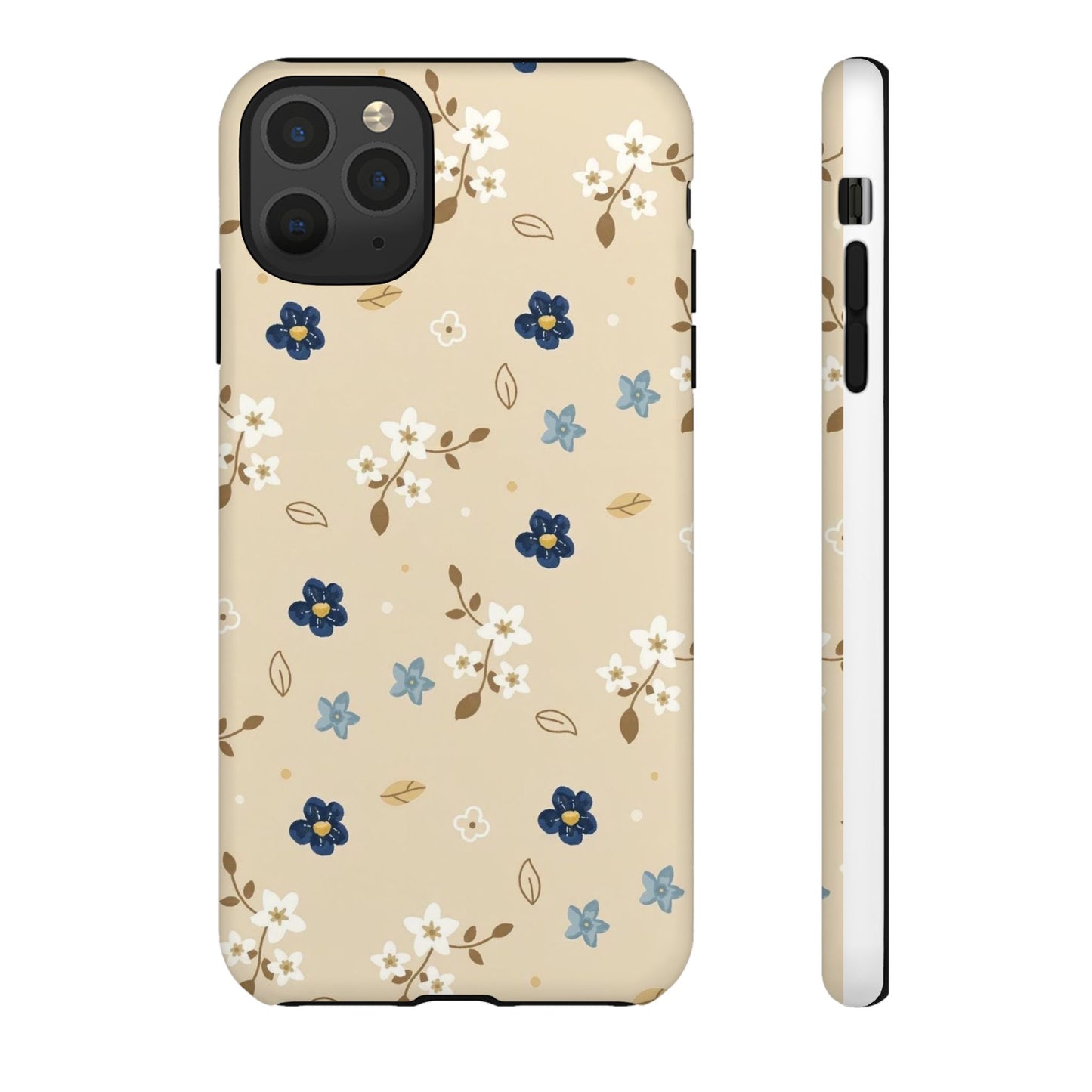 Navy Daisy Phone Case