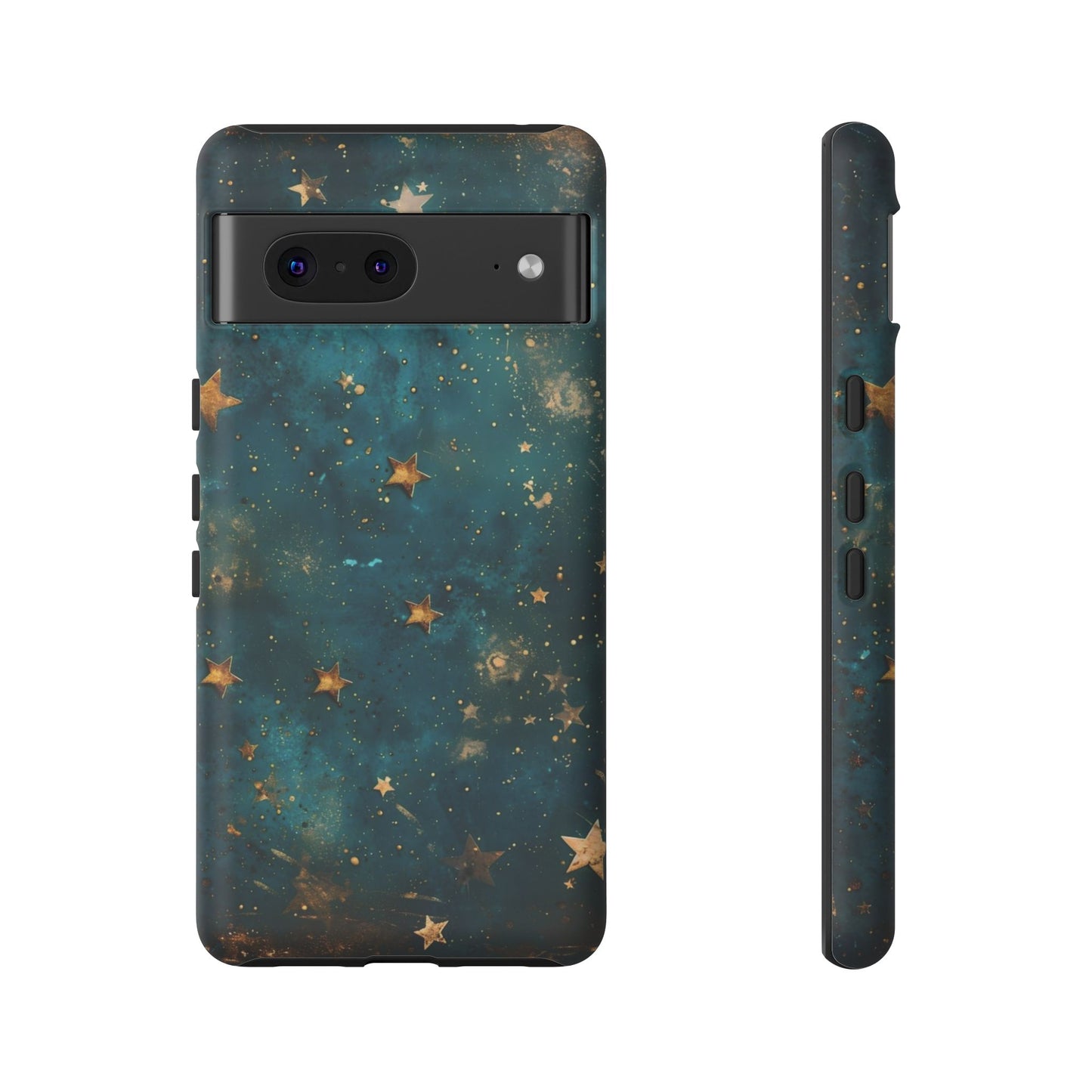 Celestial Gold Stars iPhone Case