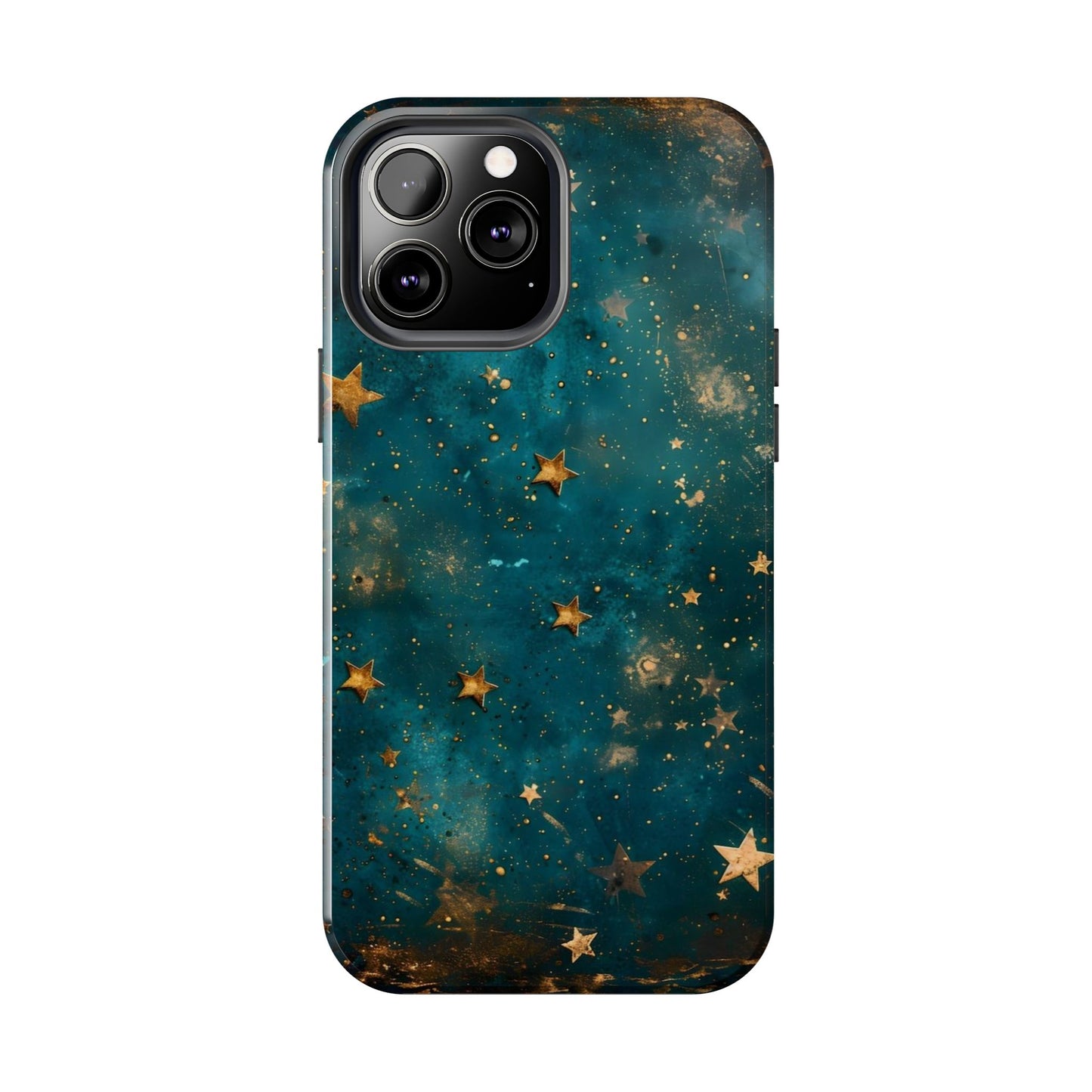 Golden Celestial Stars iPhone Case