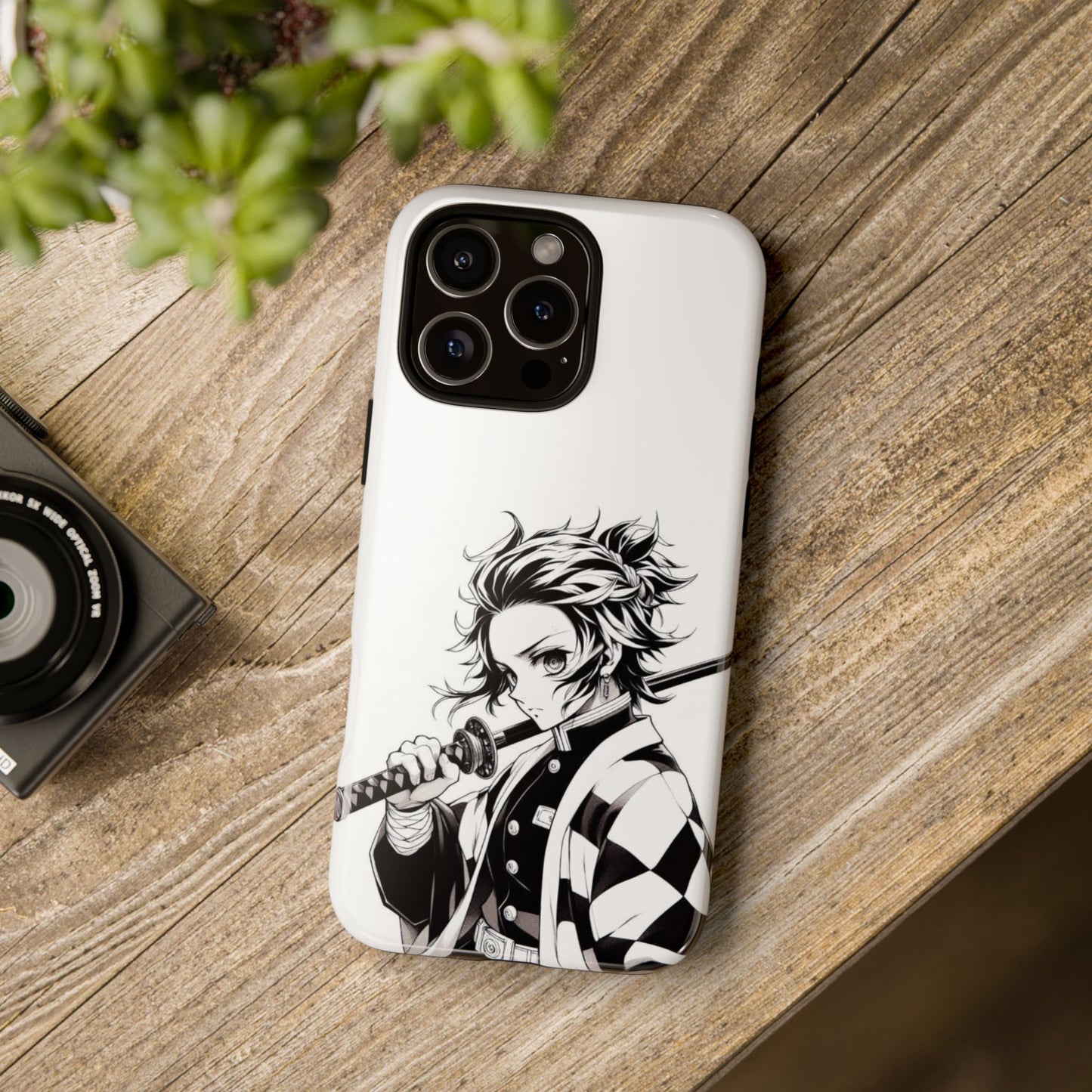 White Kamado Tanjiro Phone Case