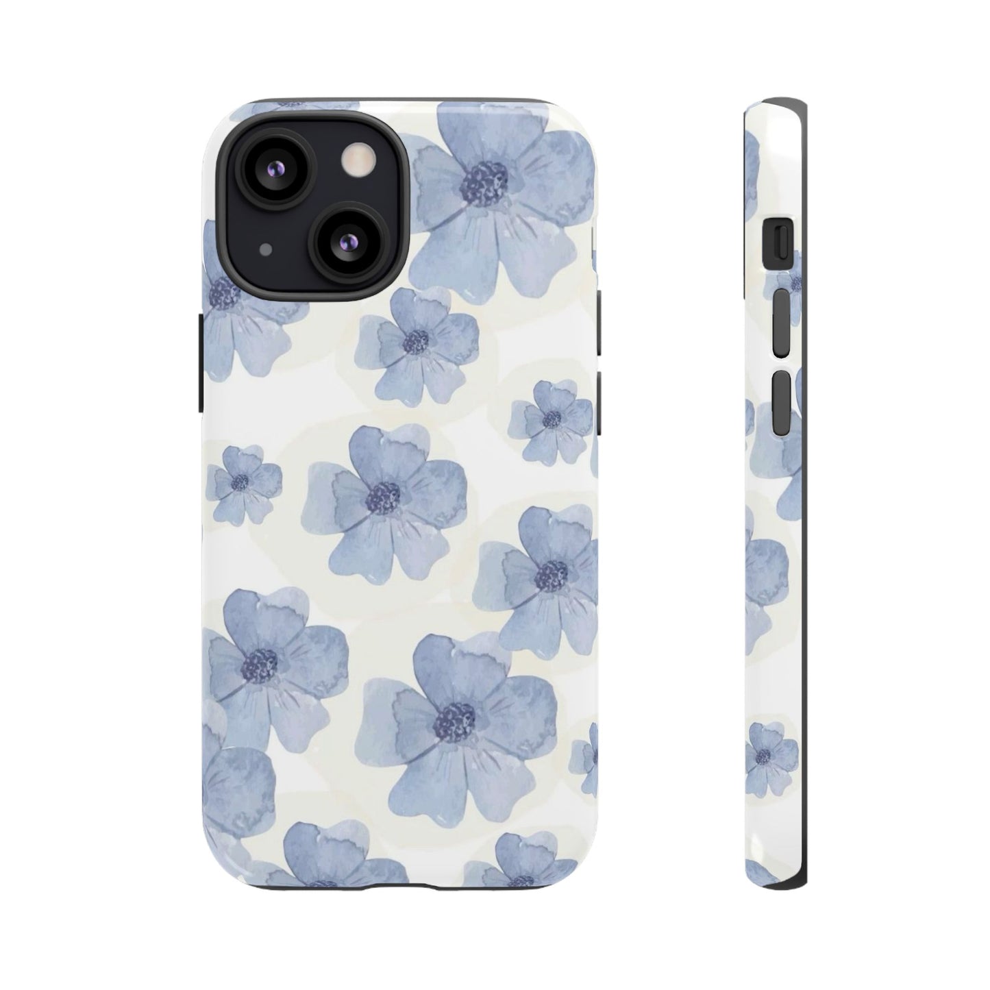 Blue Watercolor Flower iPhone Case