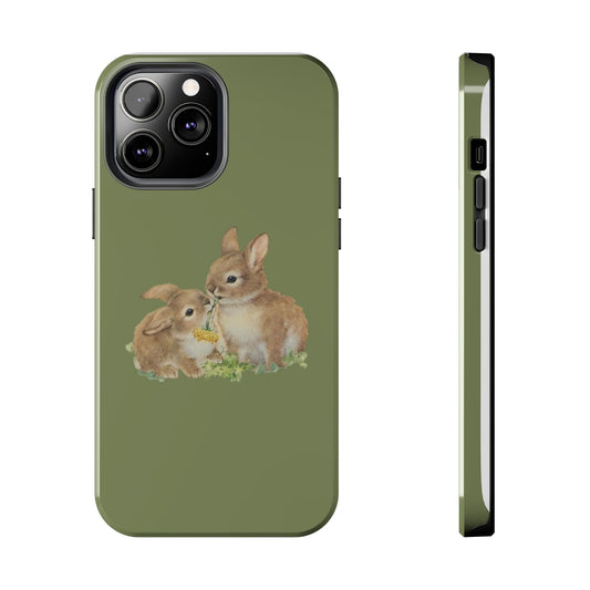 Olive Bunny iPhone Case