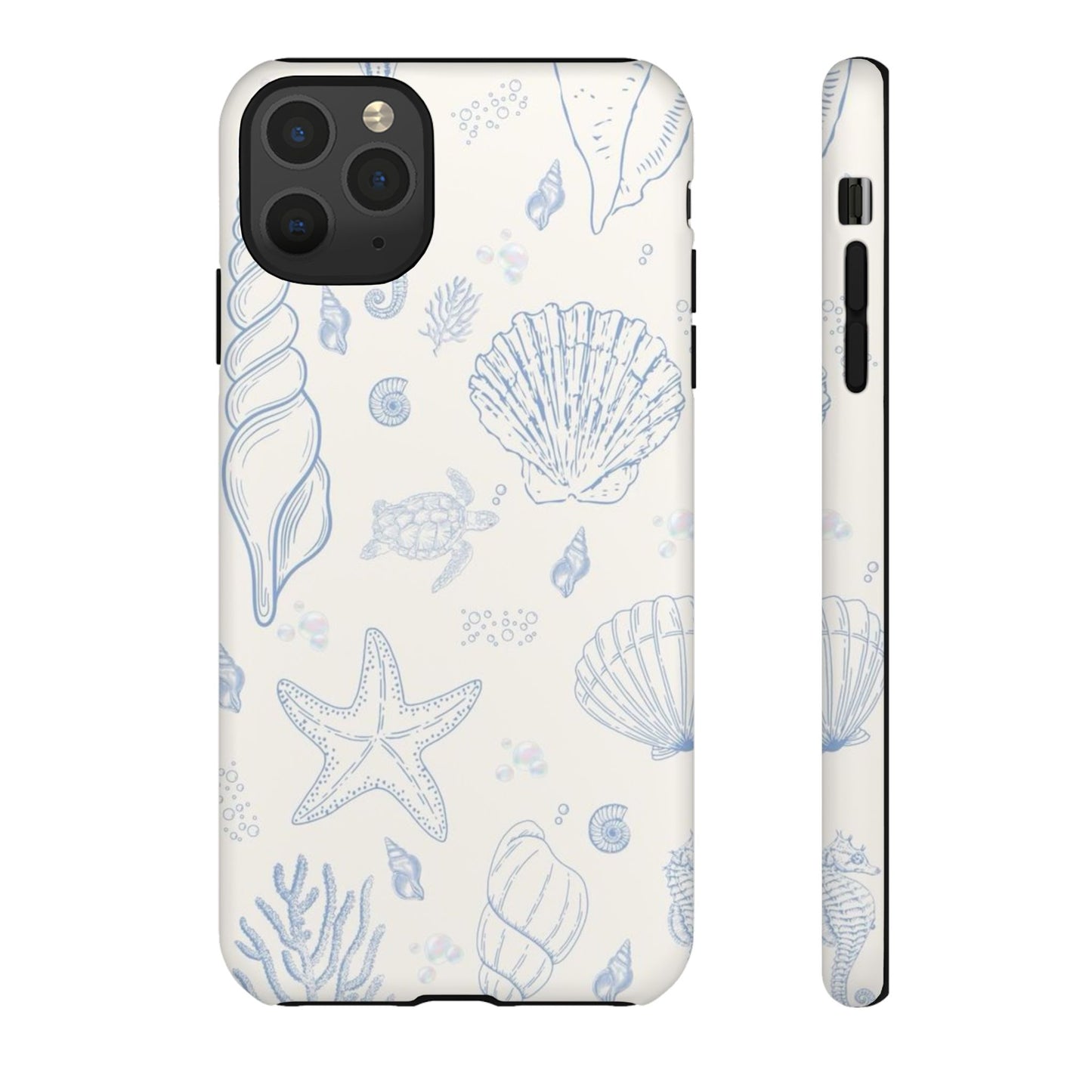 Blue Coastal Coral iPhone Case