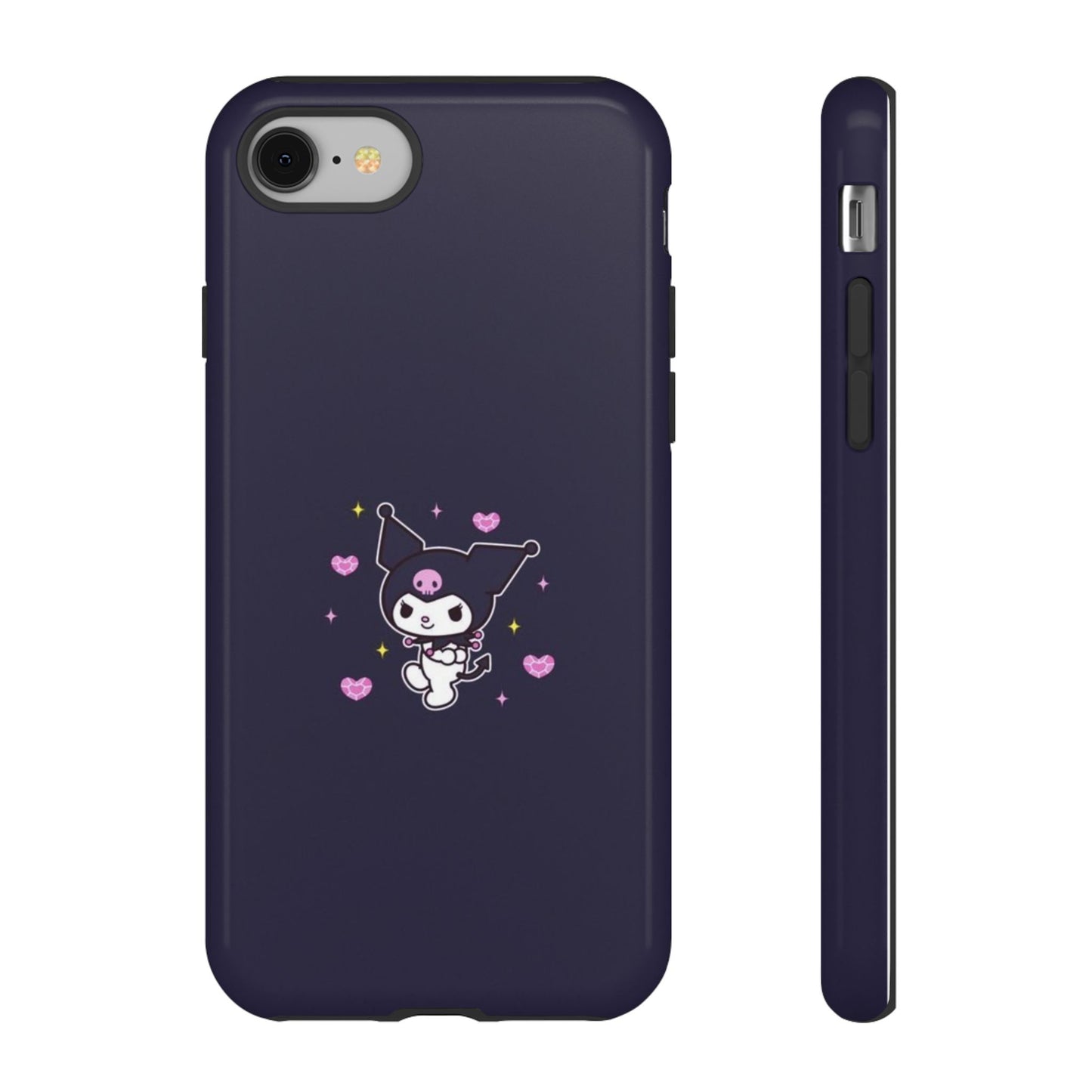 Navy Kuromi Hearts Phone Case