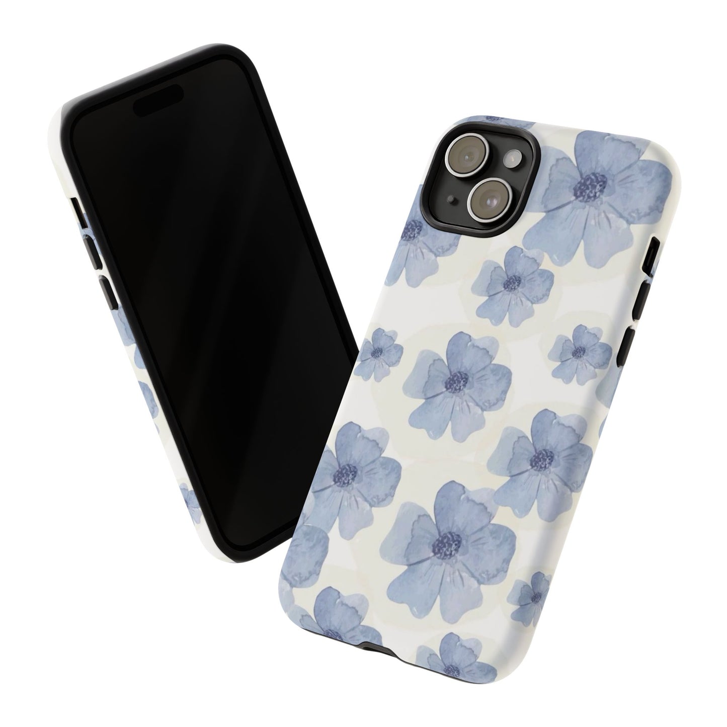 Blue Watercolor Flower iPhone Case