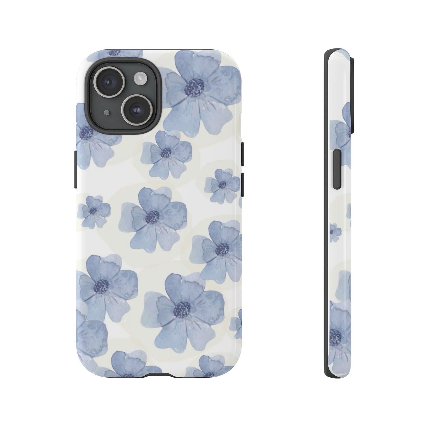 Blue Watercolor Flower iPhone Case