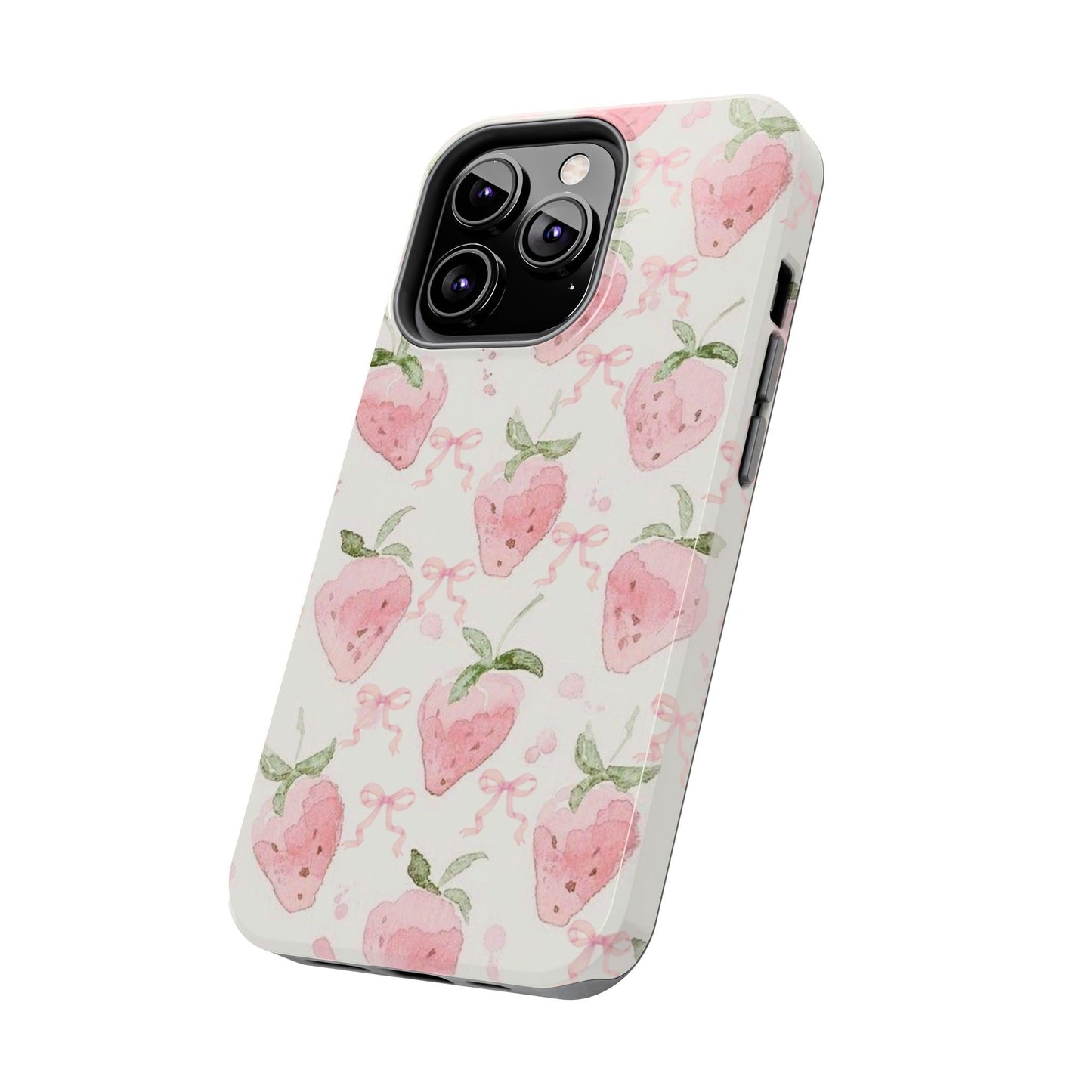 Strawberry Bows iPhone Case