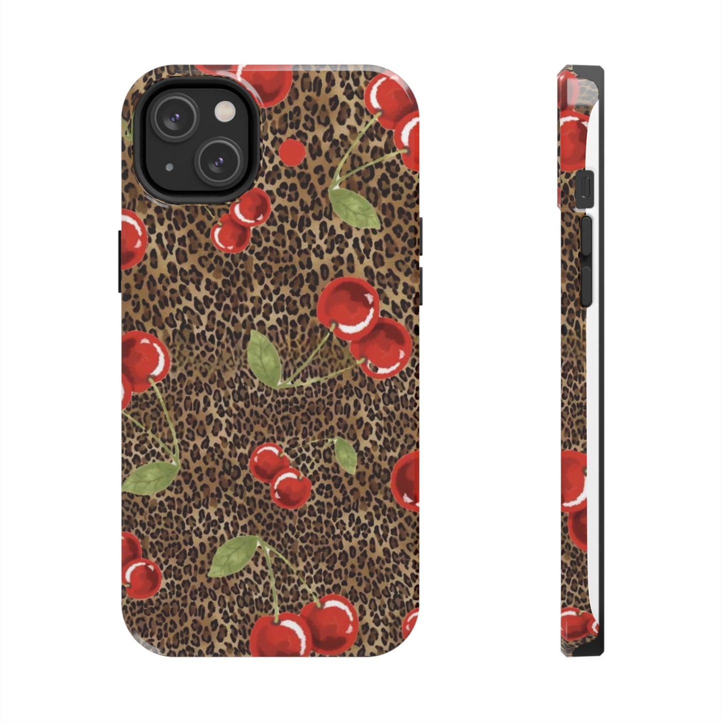 Leopard Cherries iPhone Case