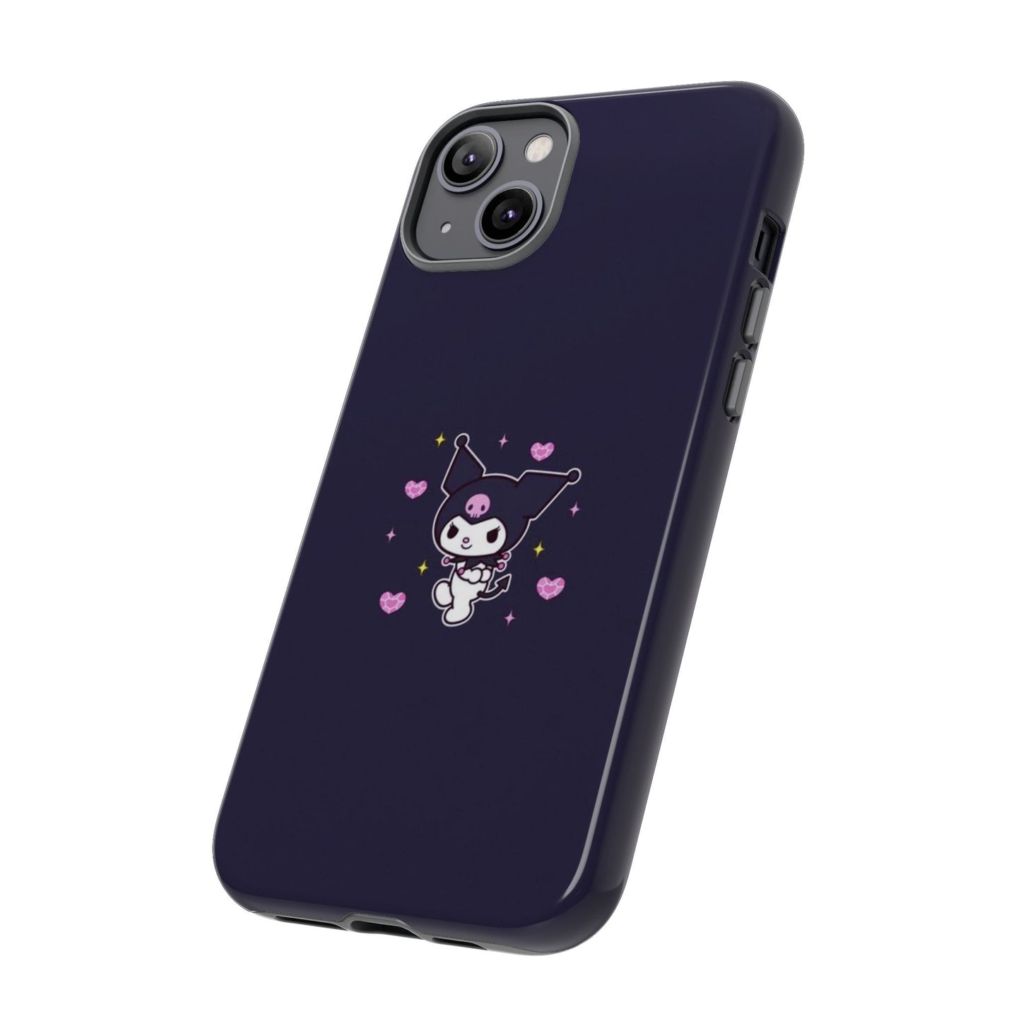 Navy Kuromi Hearts Phone Case