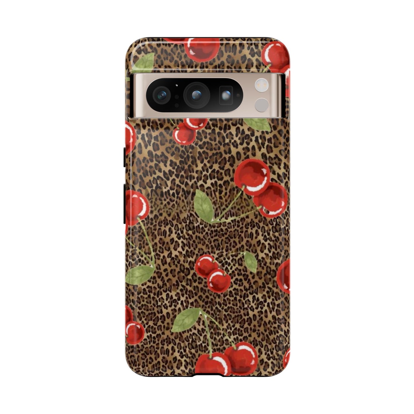 Leopard Cherries iPhone Case