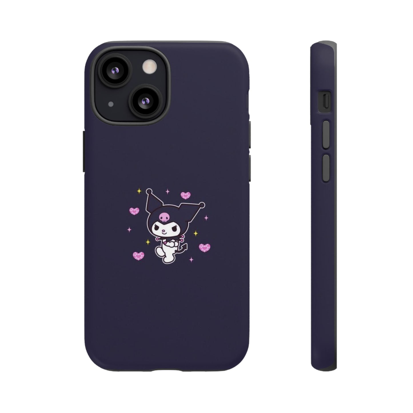 Navy Kuromi Hearts Phone Case