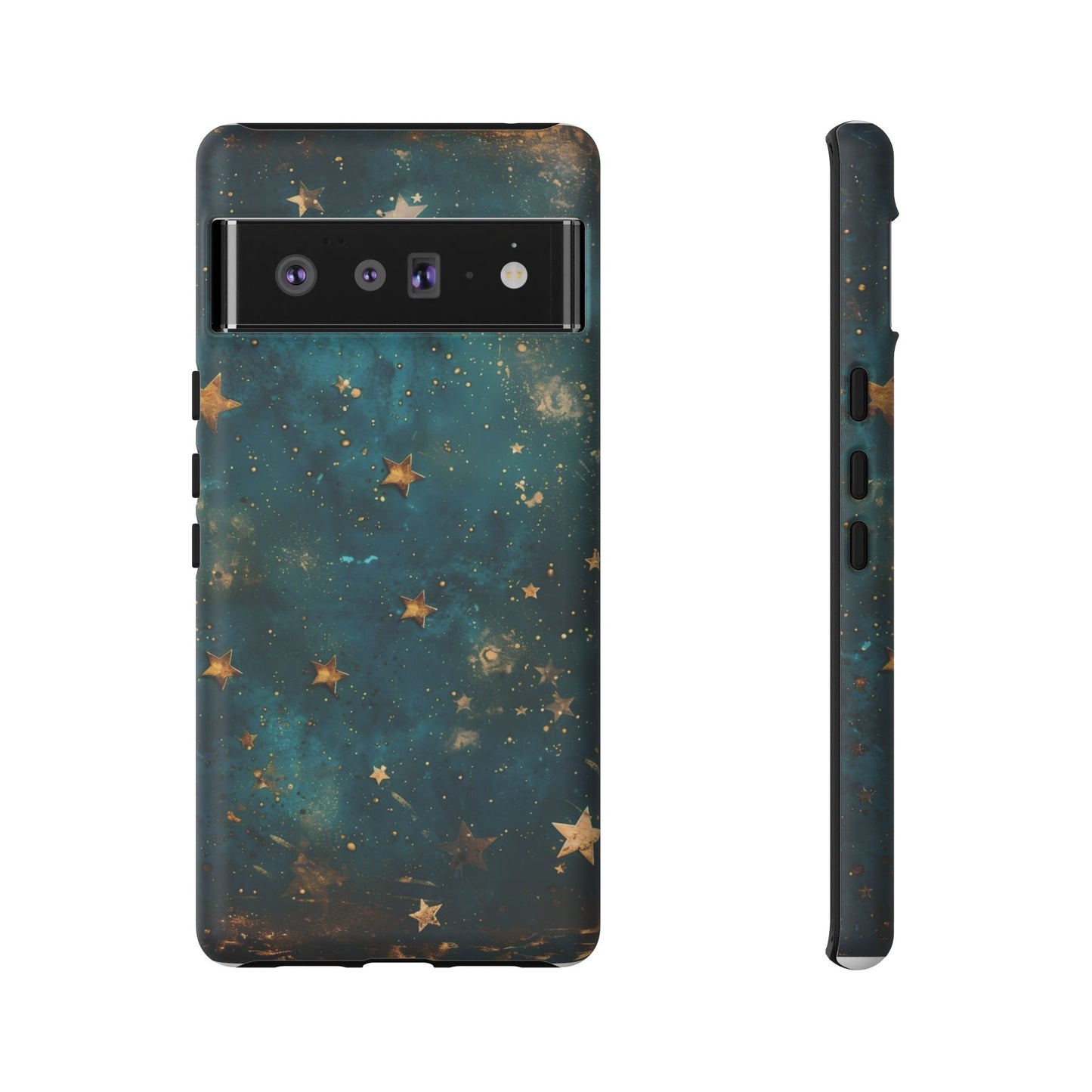 Celestial Gold Stars iPhone Case