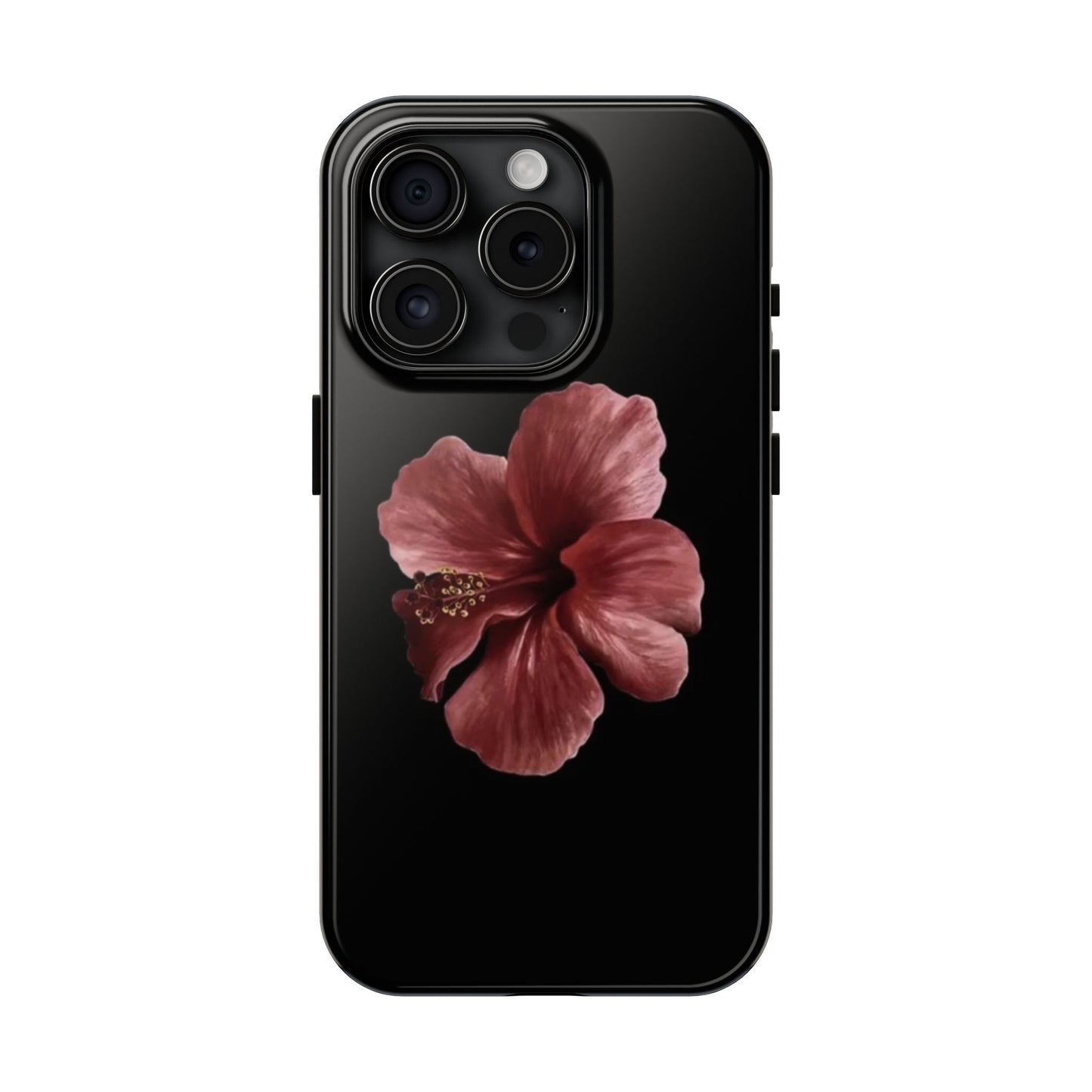 3D Hibiscus iPhone Case