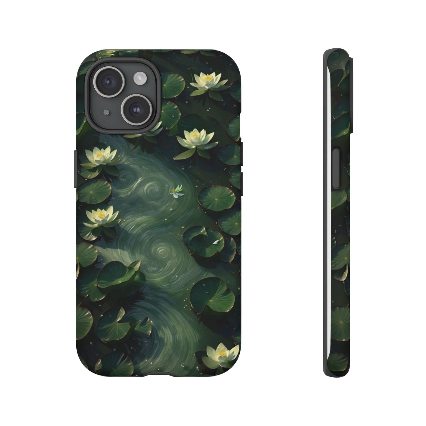 Lilypad Swirls iPhone Case