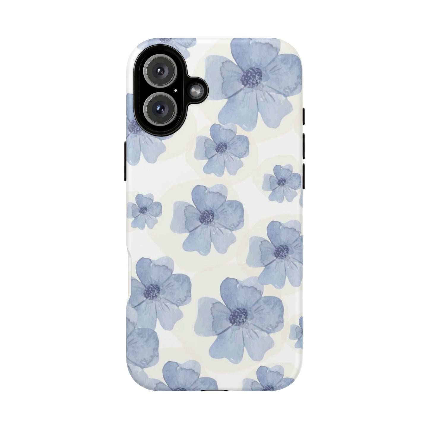 Blue Watercolor Flower iPhone Case