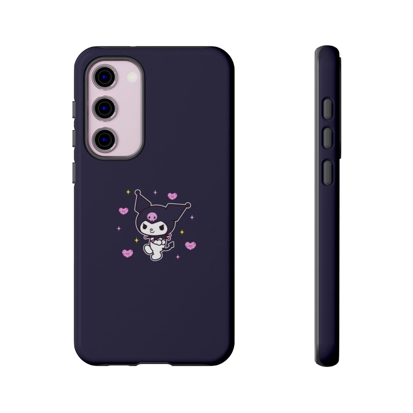 Navy Kuromi Hearts Phone Case