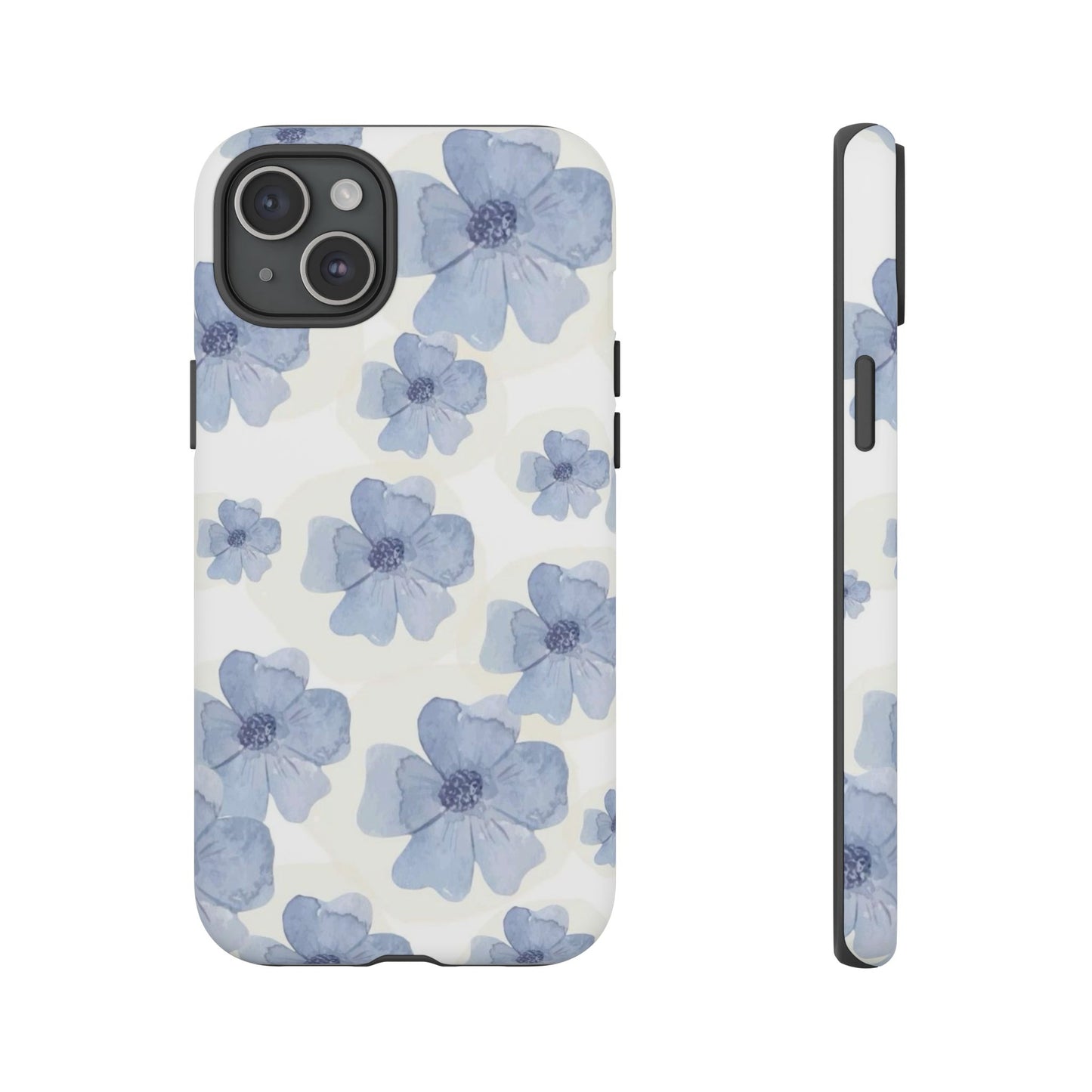 Blue Watercolor Flower iPhone Case