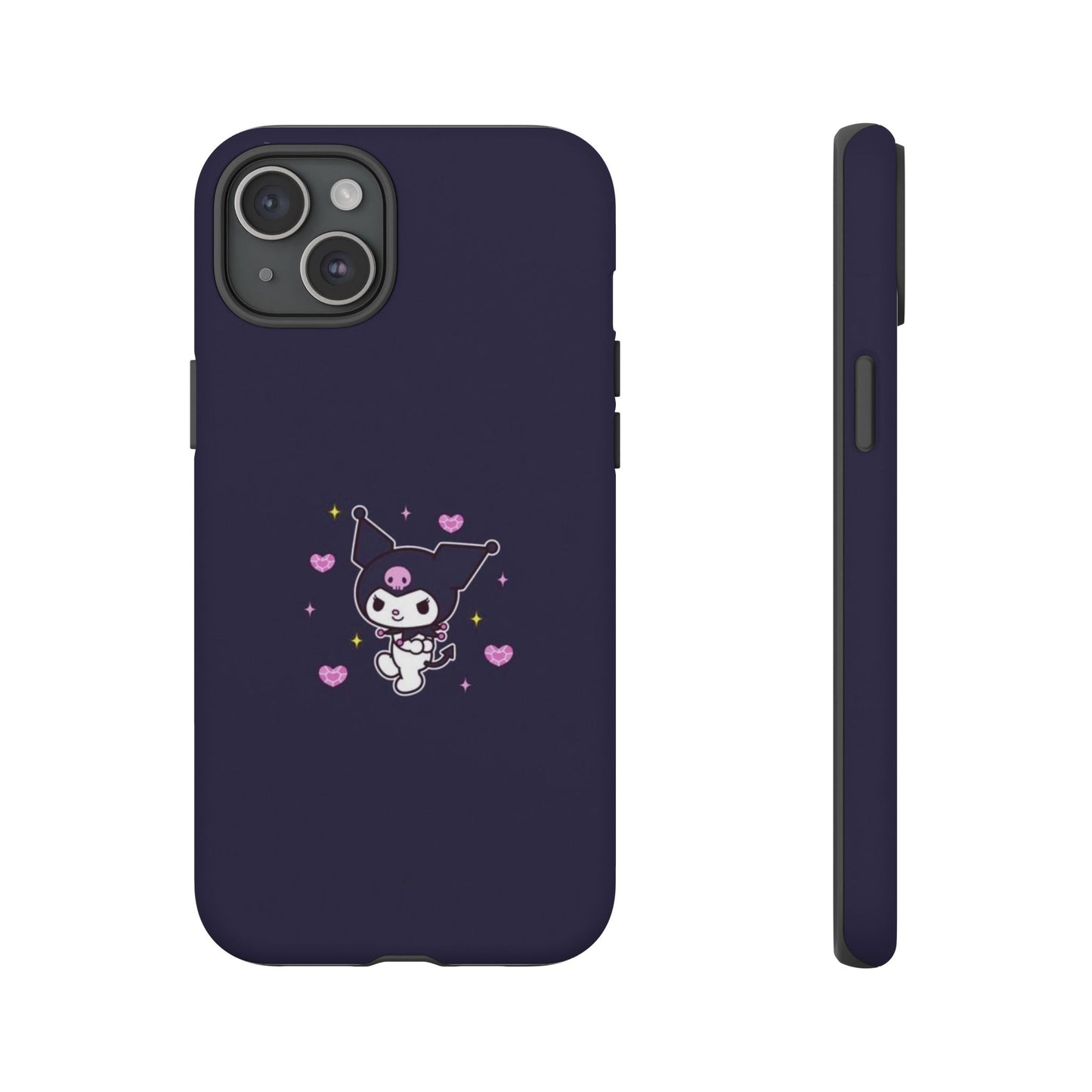 Navy Kuromi Hearts Phone Case