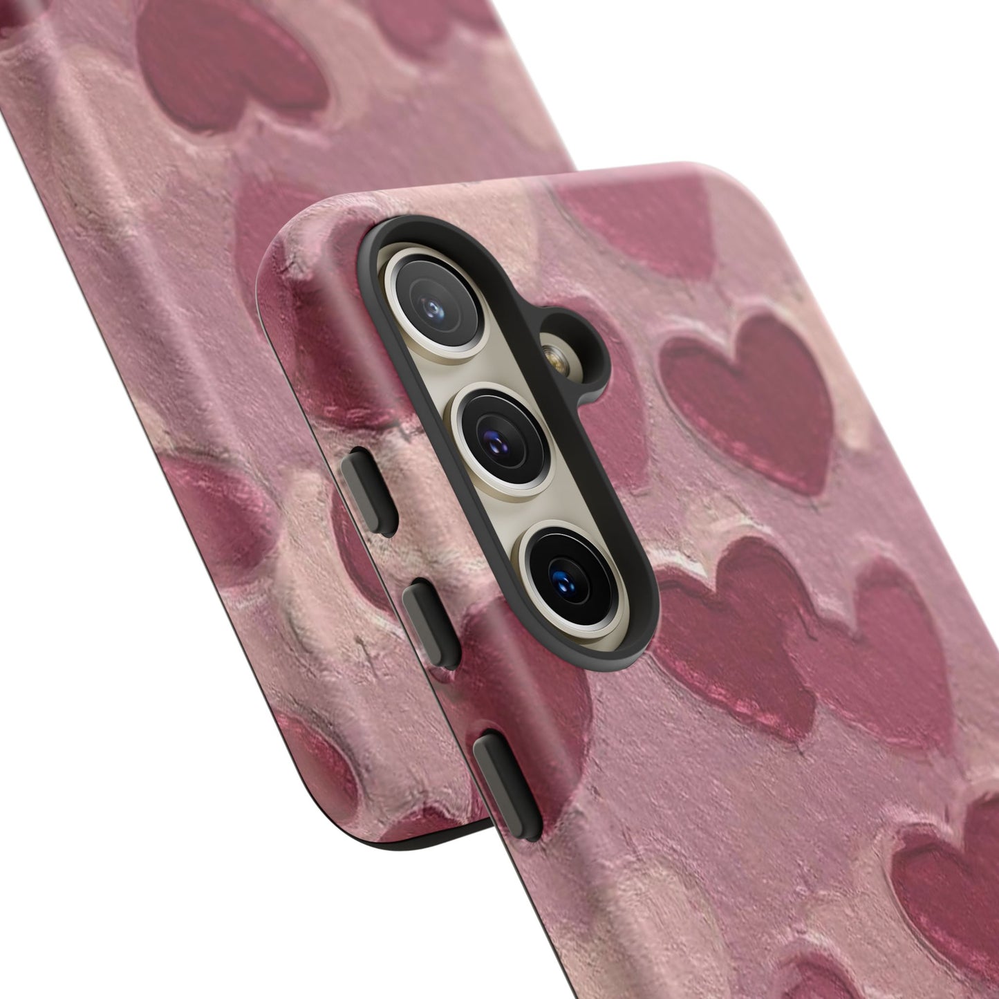 Pink Heart Chalk Wall Phone Case