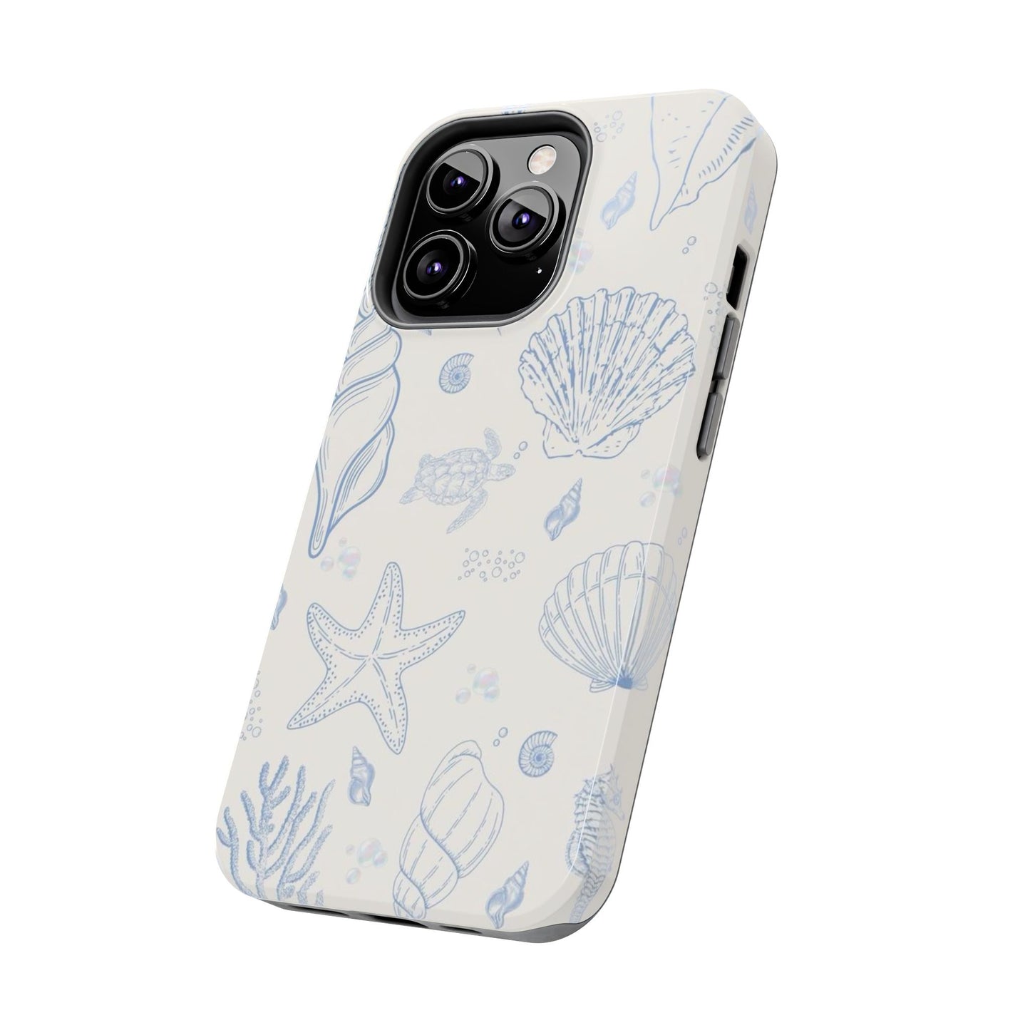 Blue Coastal Coral iPhone Case