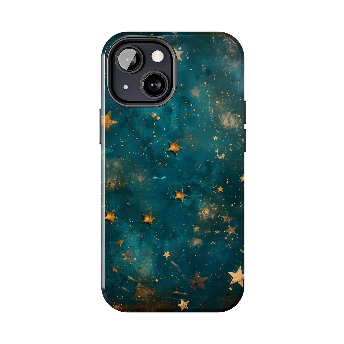 Golden Celestial Stars iPhone Case