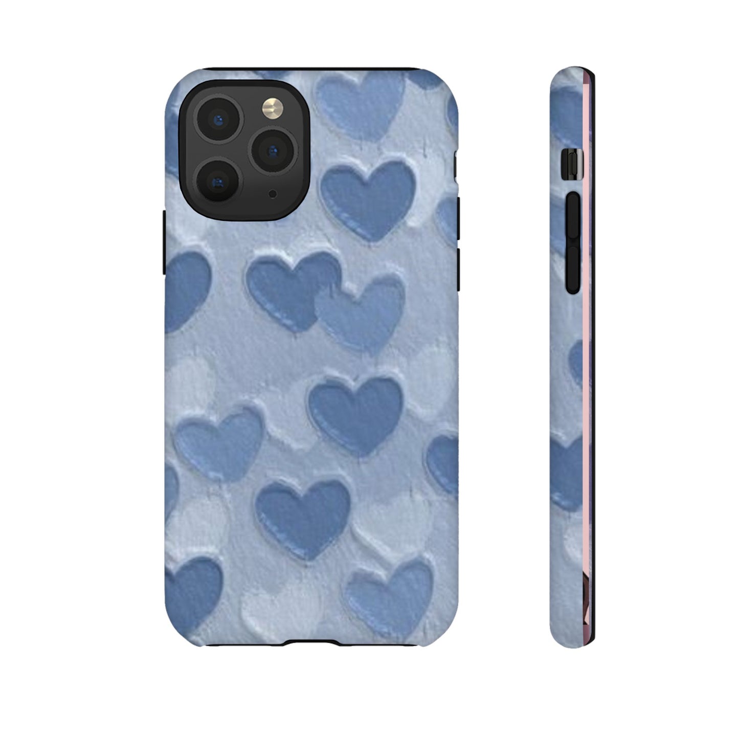 Blue Heart Chalk Wall Phone Case