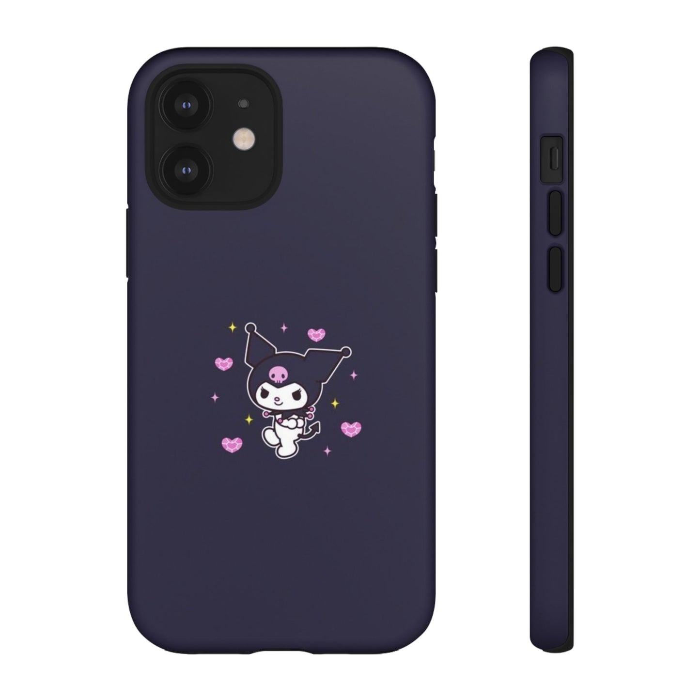 Navy Kuromi Hearts Phone Case