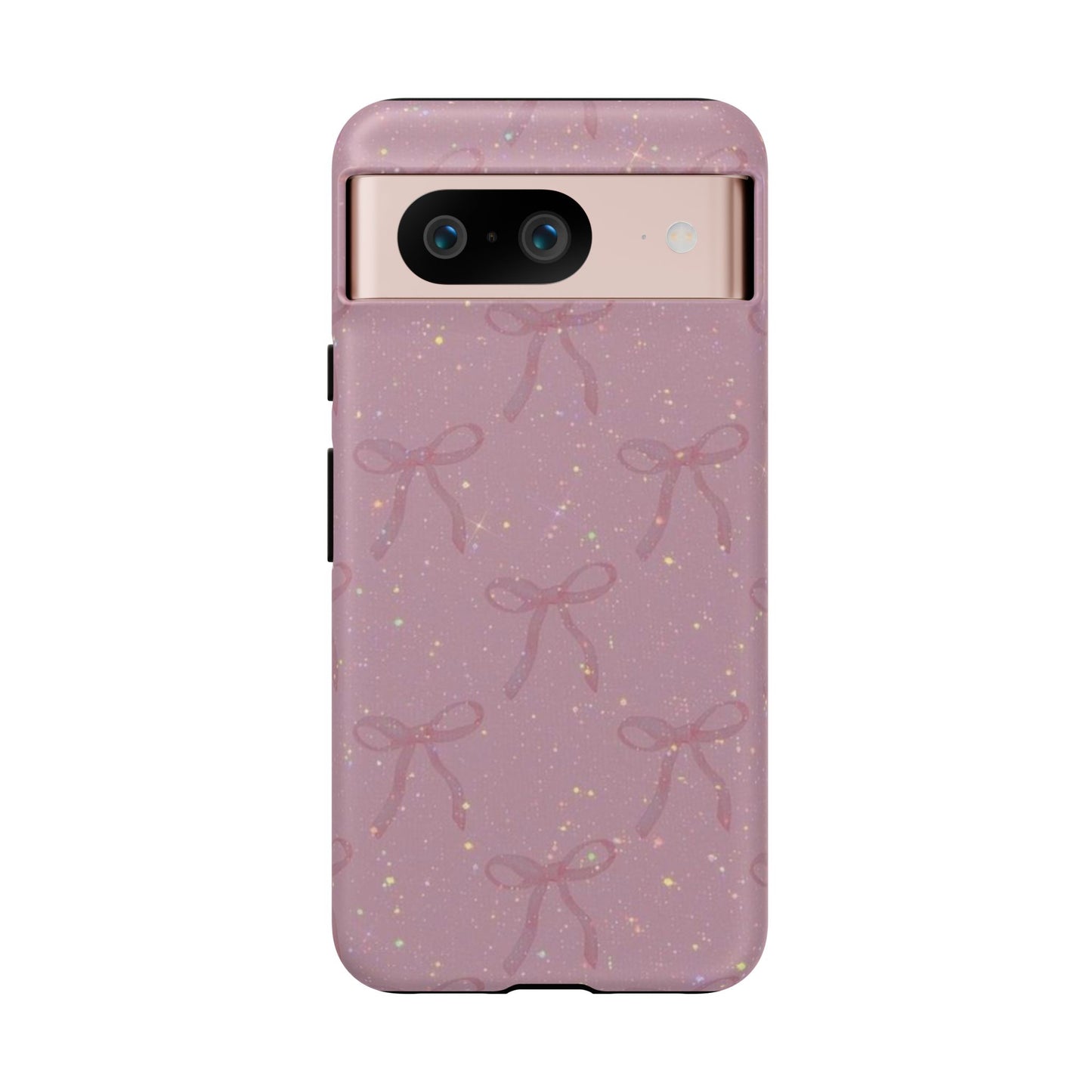 Pink Sparkly Bow Phone Case