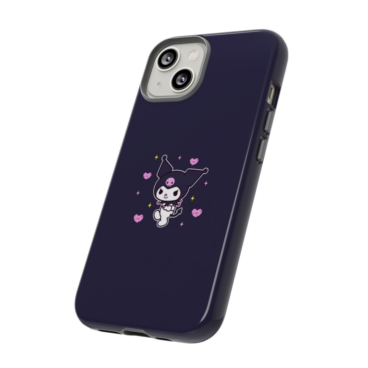 Navy Kuromi Hearts Phone Case