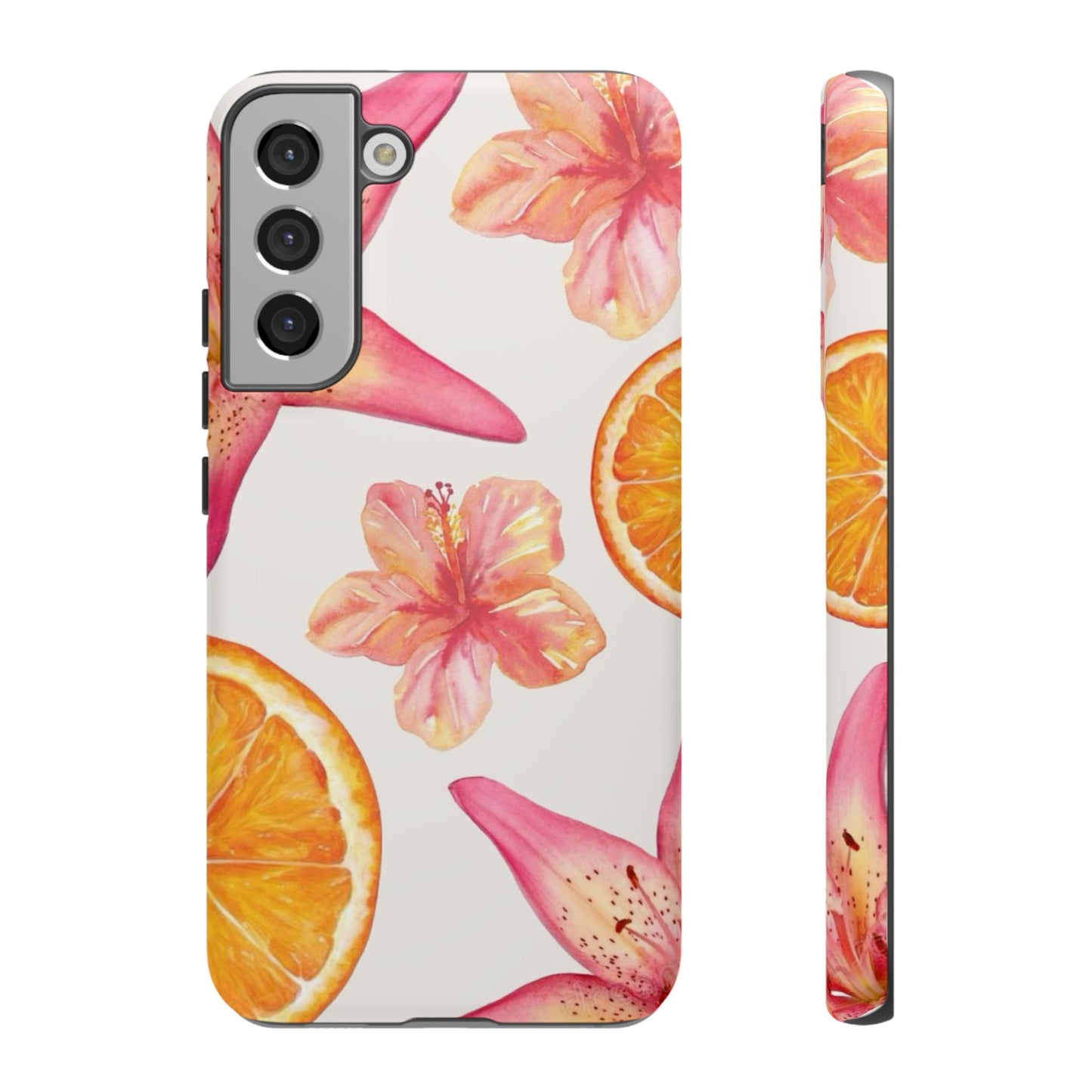 Orange Hibiscus iPhone Case