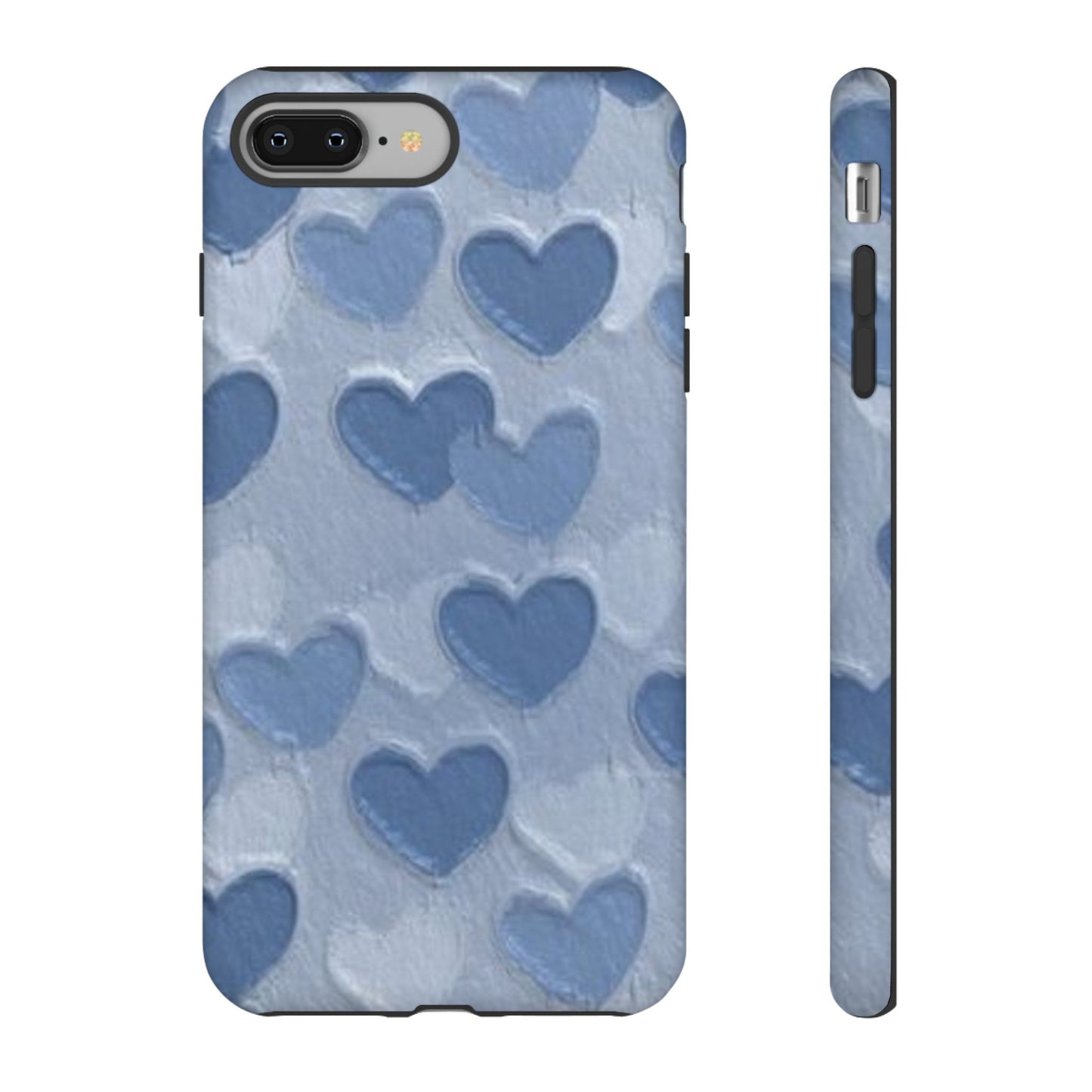 Blue Heart Chalk Wall Phone Case