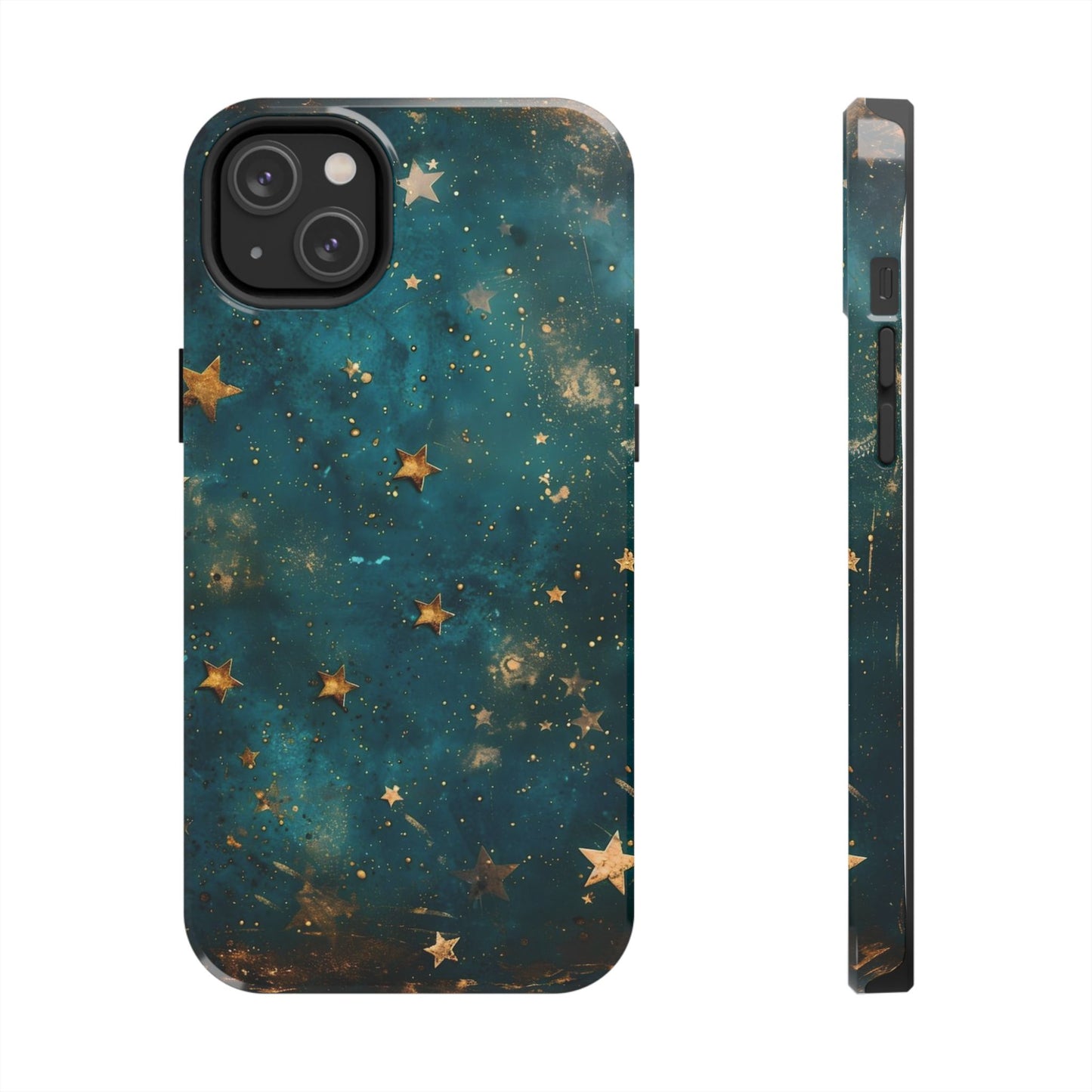 Golden Celestial Stars iPhone Case