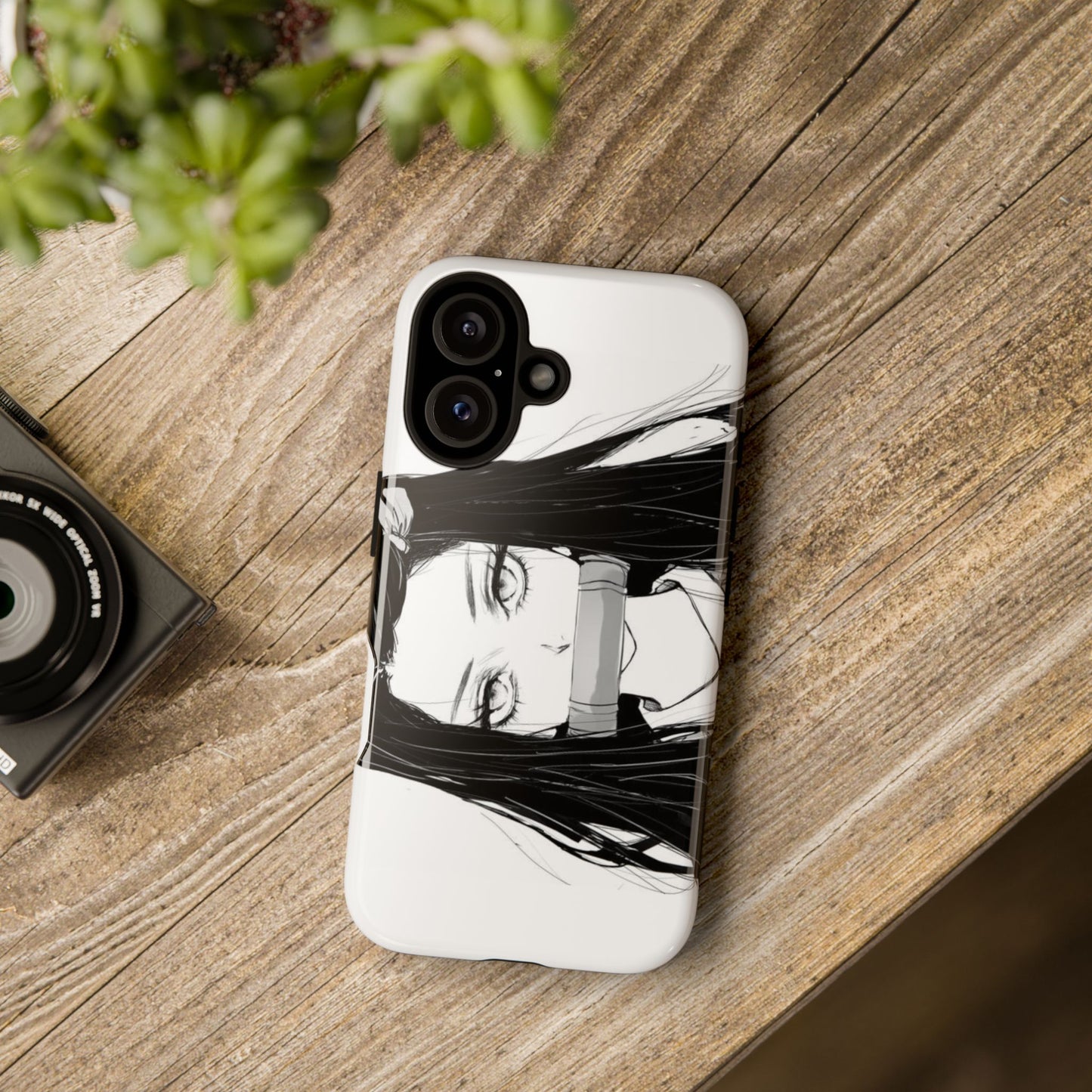 White Nezuko Kamado Clipart Phone Case