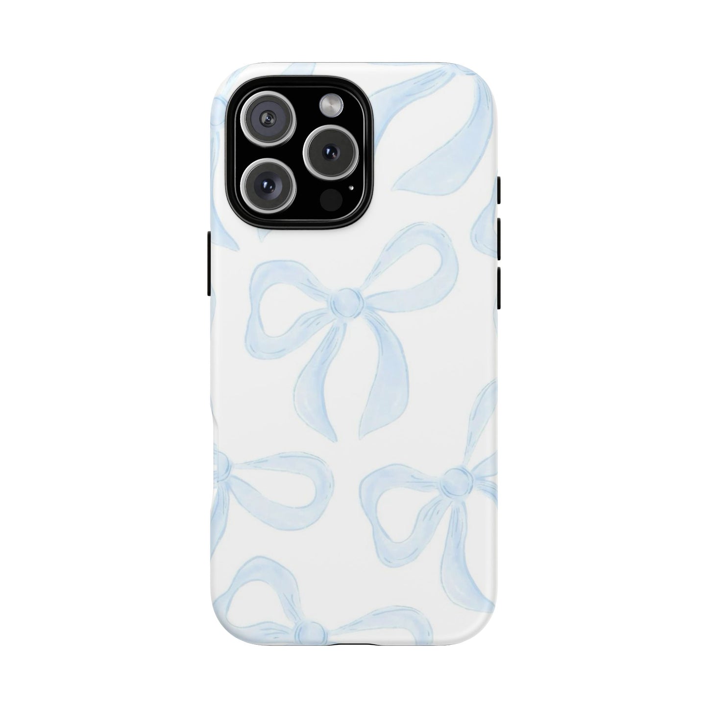 Blue Coquette Bow iPhone Case