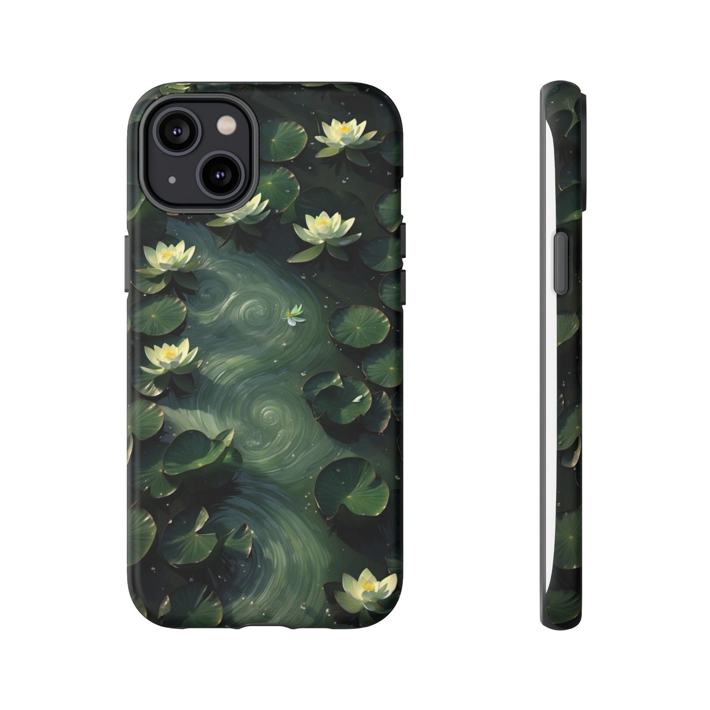 Lilypad Swirls iPhone Case