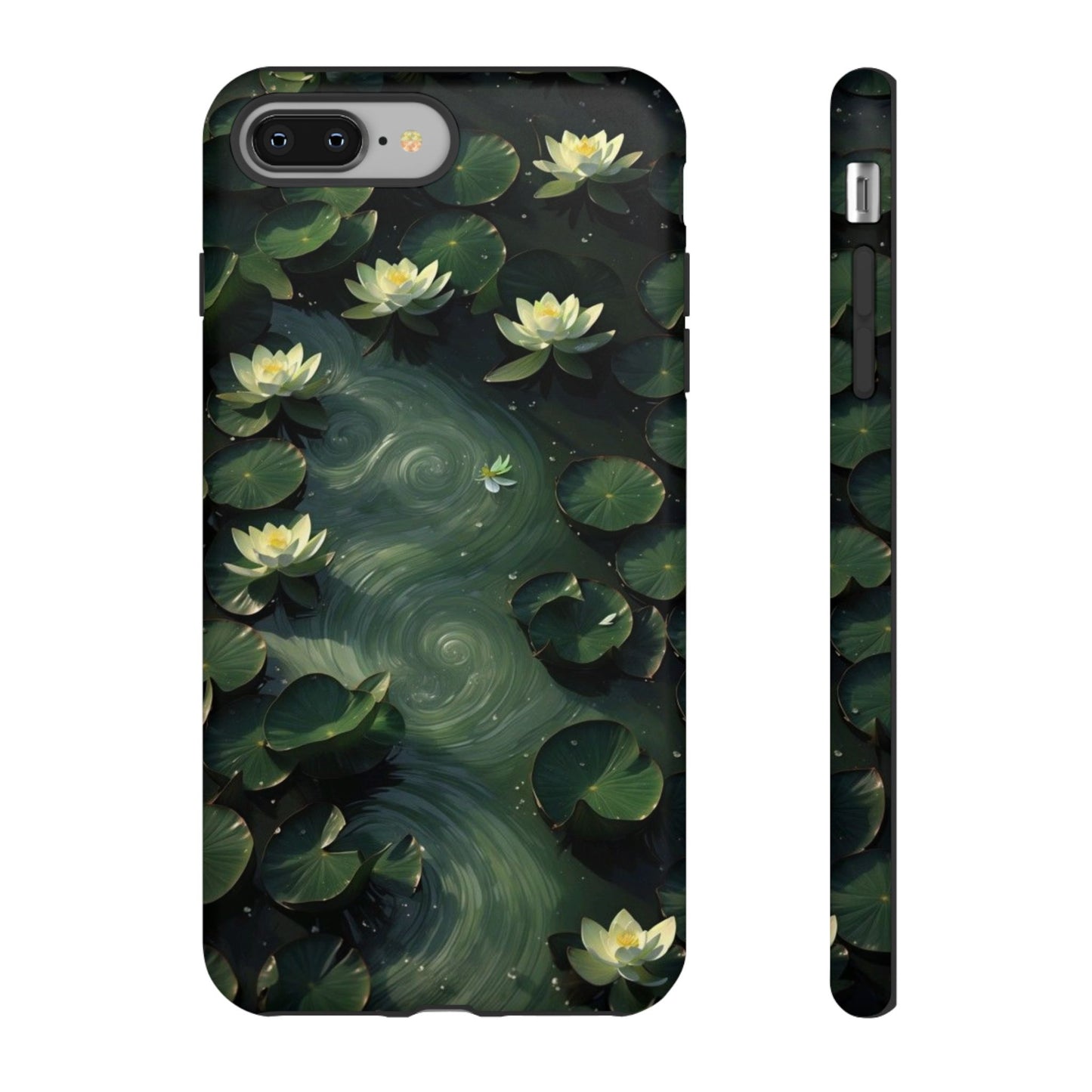 Lilypad Swirls iPhone Case