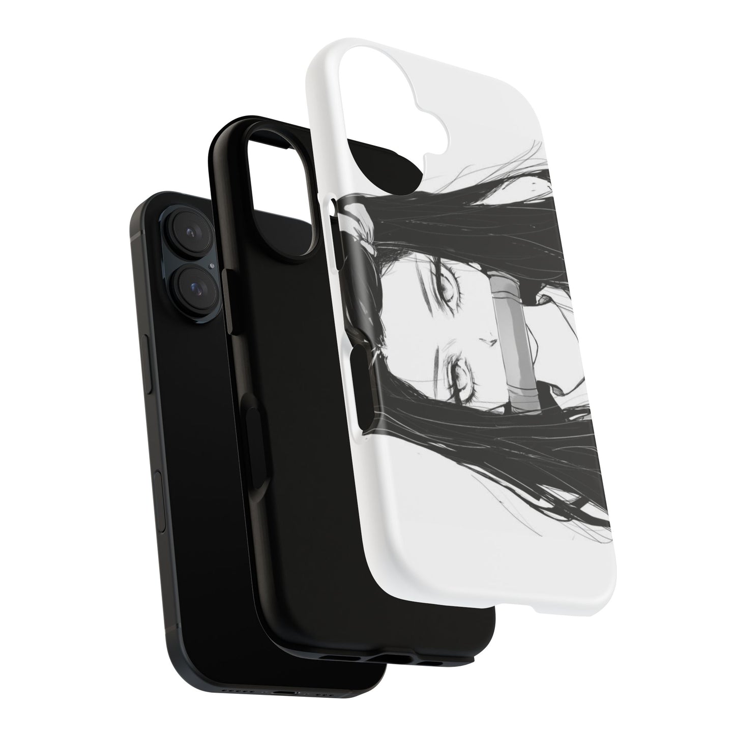 White Nezuko Kamado Clipart Phone Case