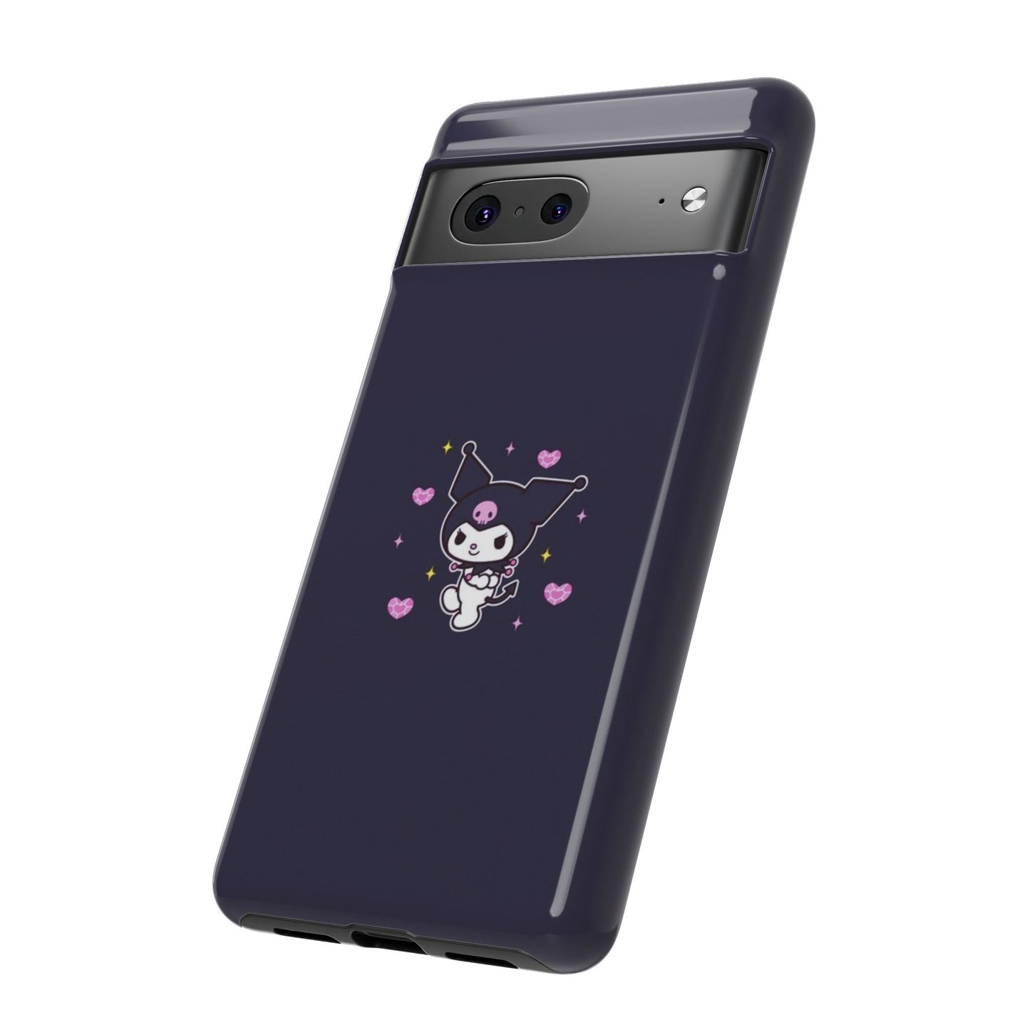 Navy Kuromi Hearts Phone Case