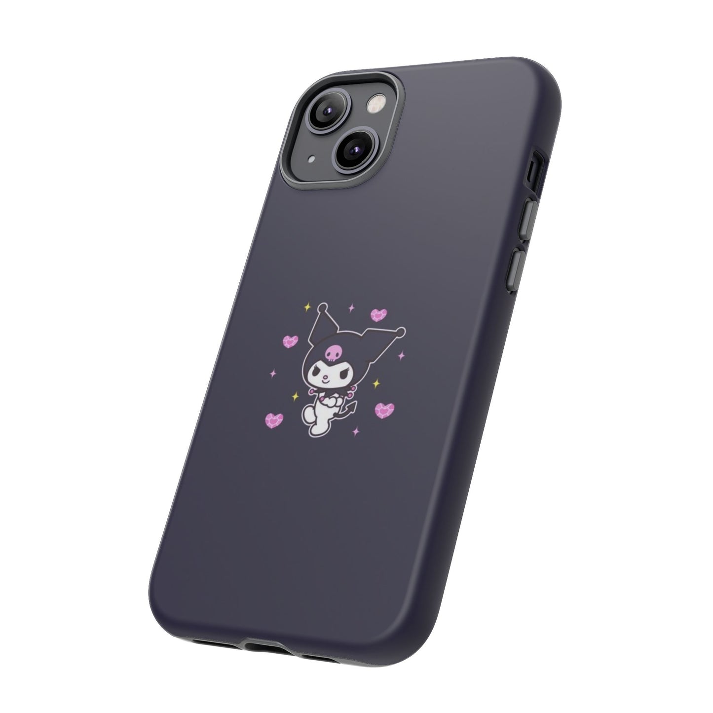 Navy Kuromi Hearts Phone Case