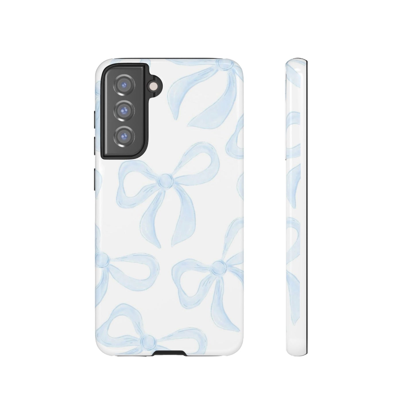 Blue Coquette Bow iPhone Case