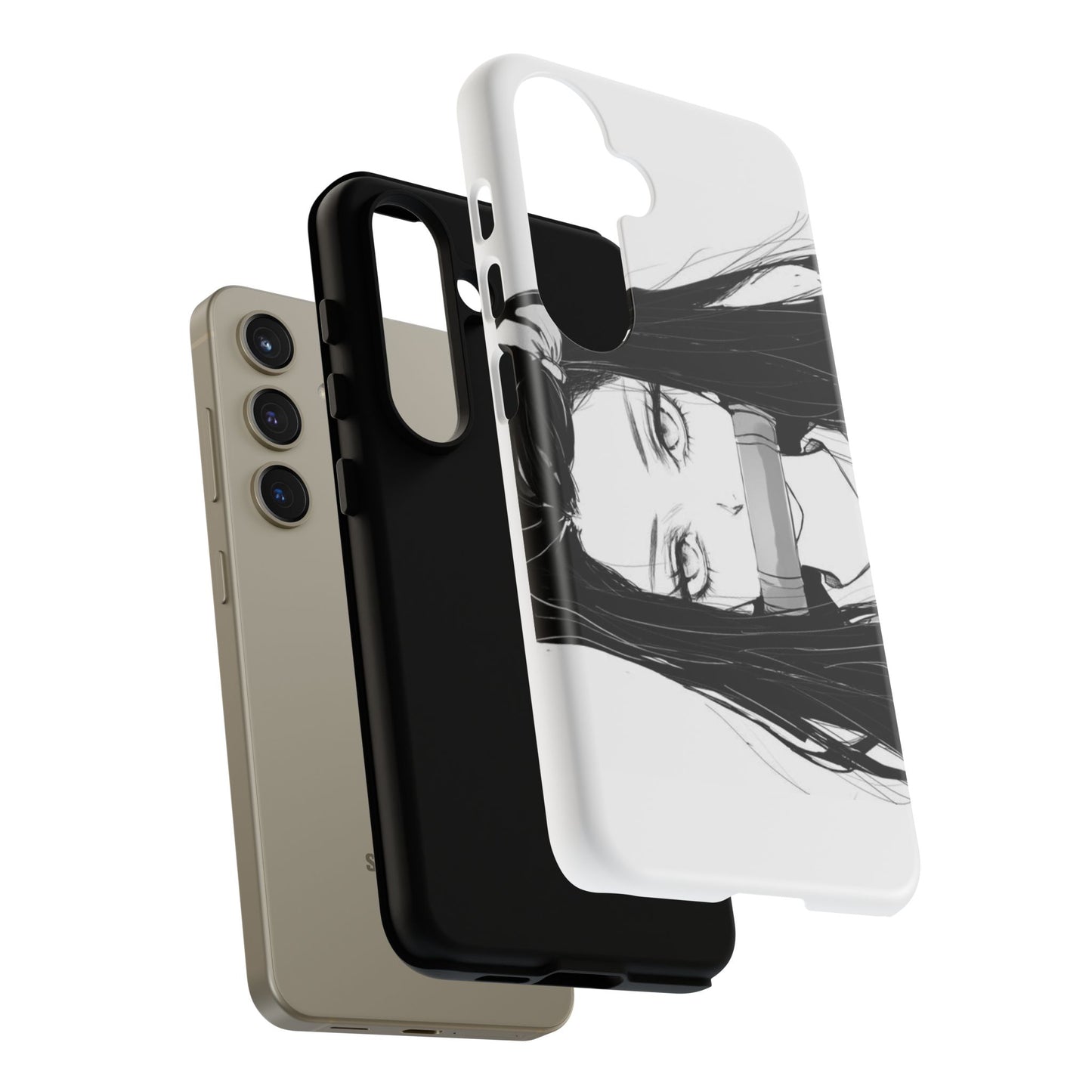 White Nezuko Kamado Clipart Phone Case