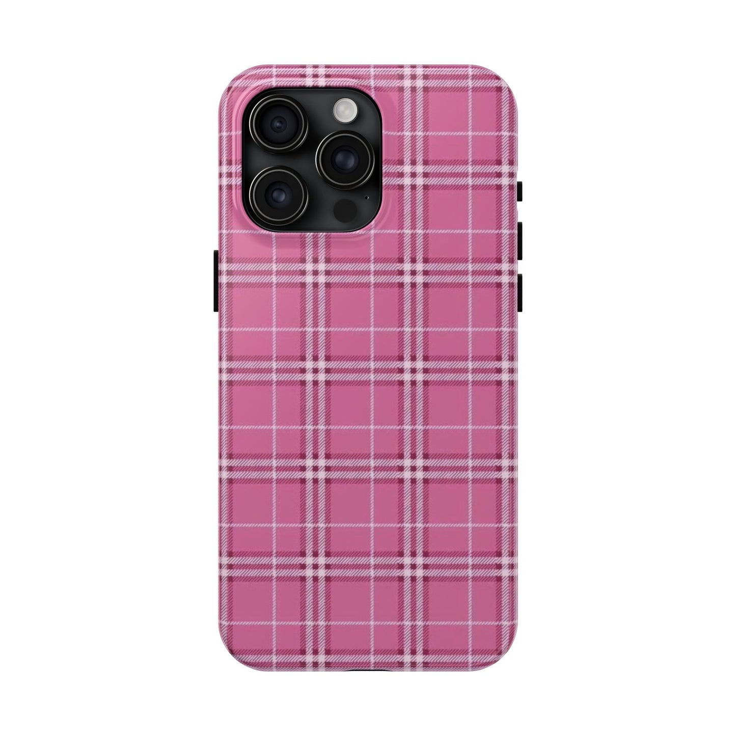 Pink Plaid iPhone Case