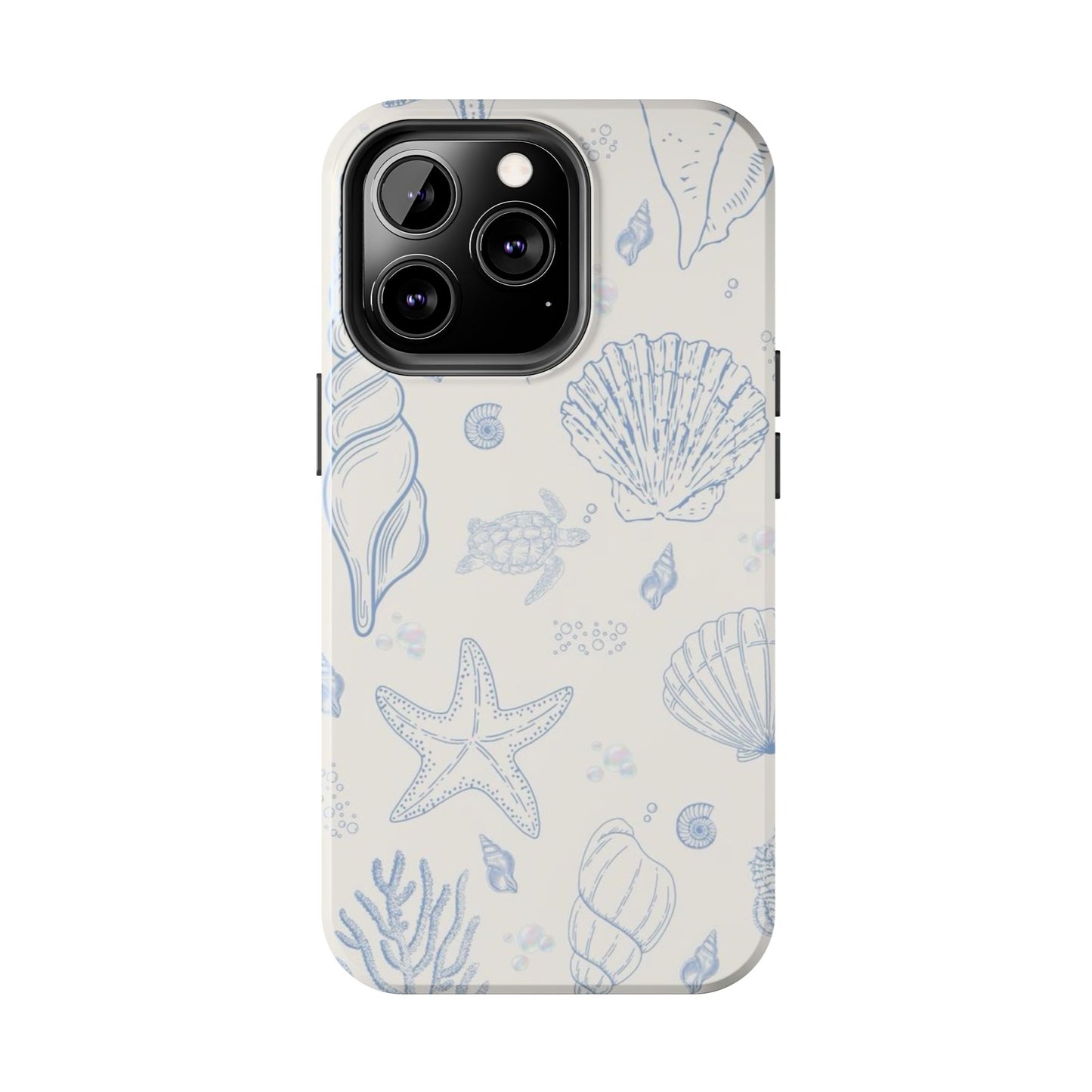 Blue Coastal Coral iPhone Case