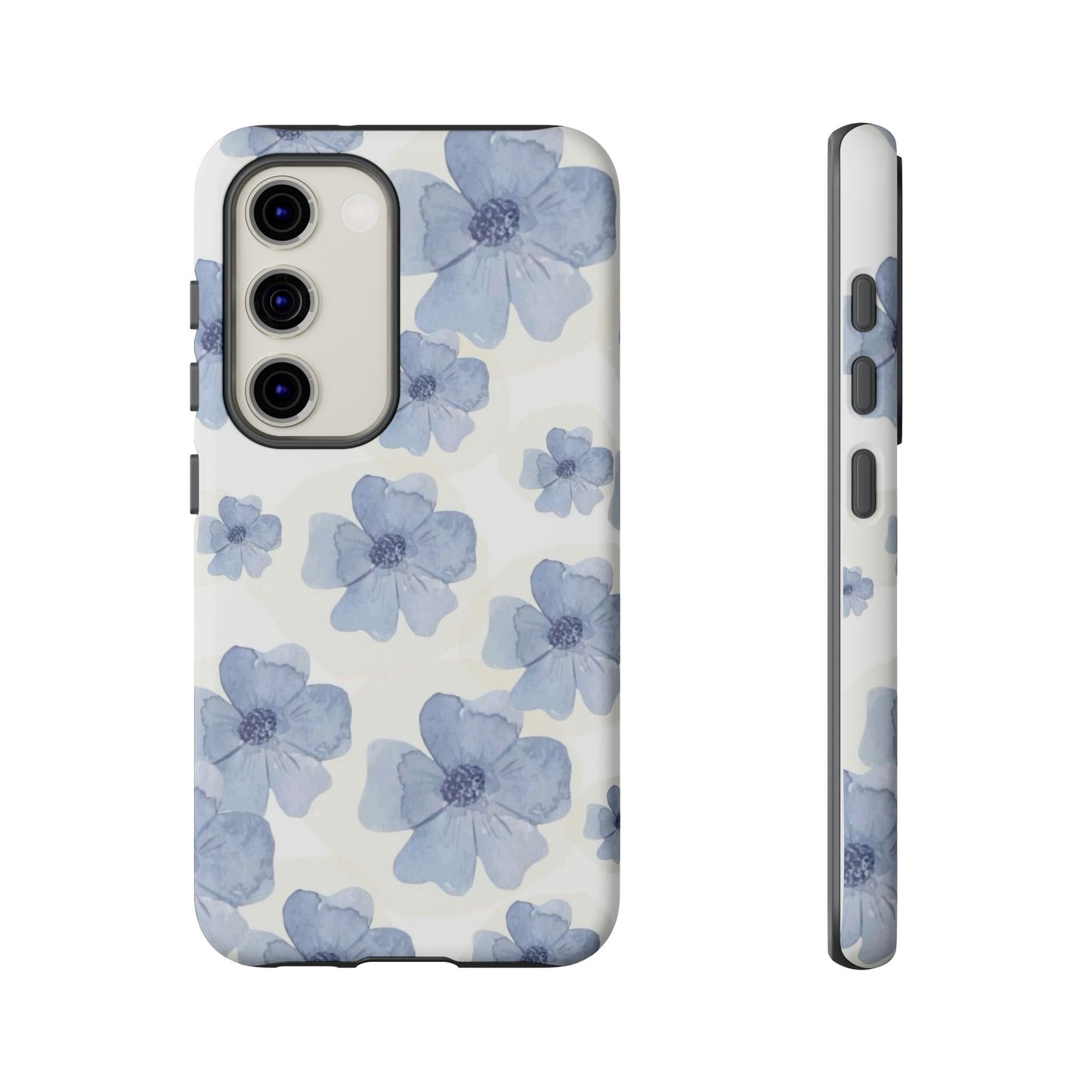 Blue Watercolor Flower iPhone Case