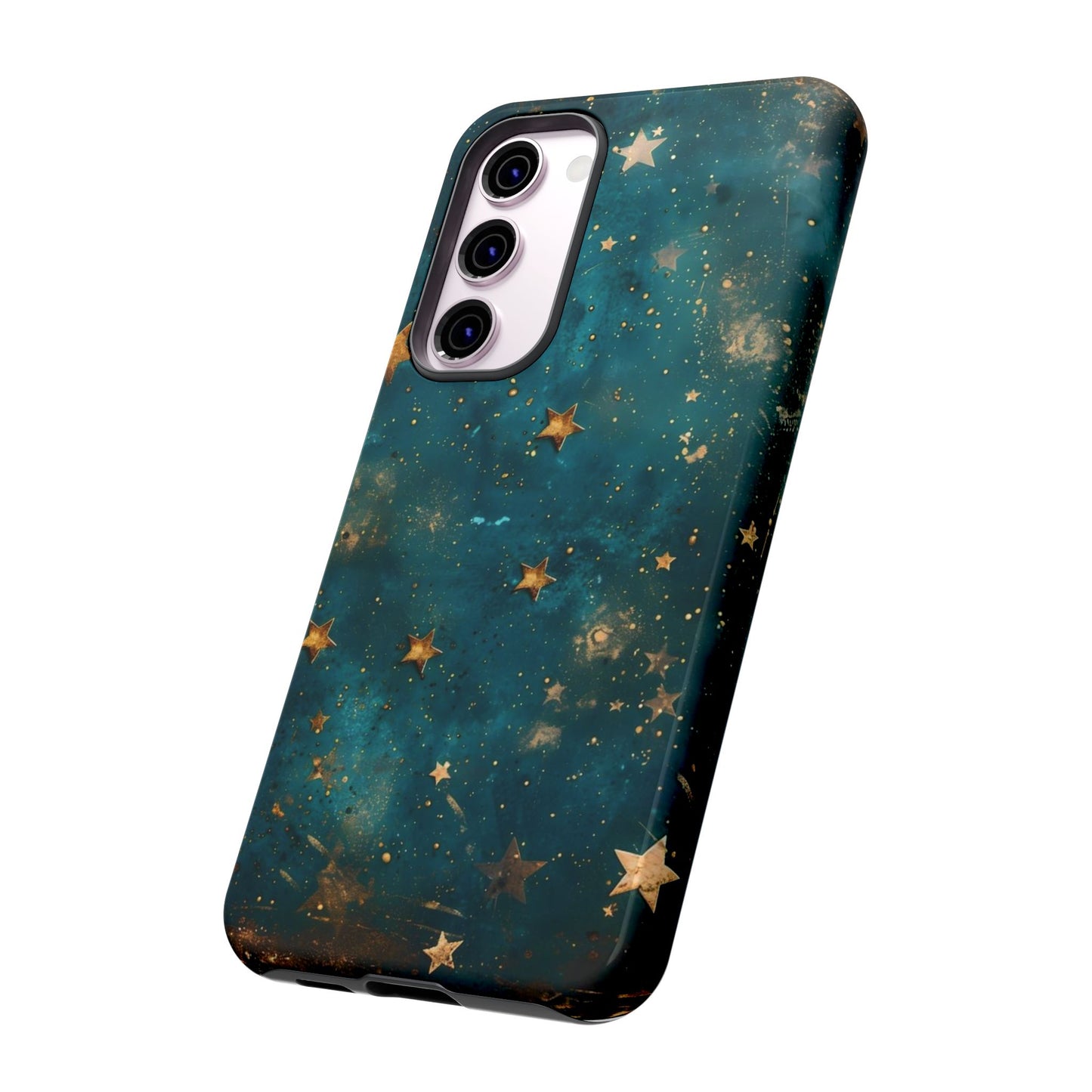 Celestial Gold Stars iPhone Case