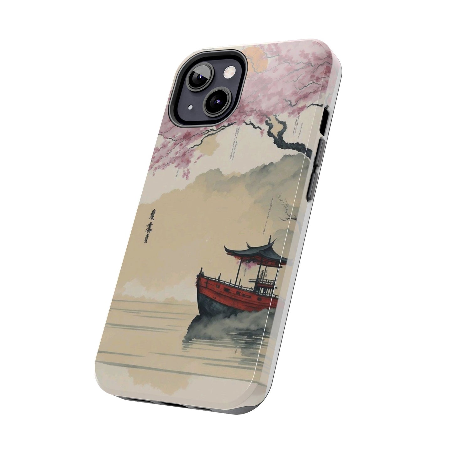 Cherry Blossom Boat iPhone Case