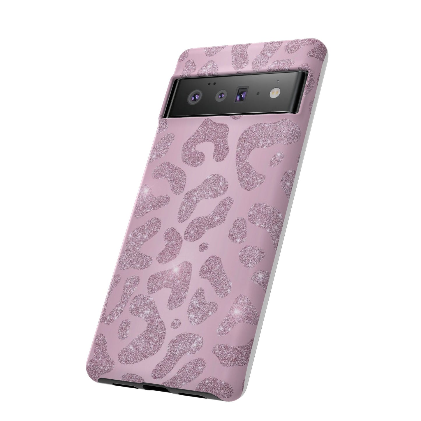 Pink Glitter Cheetah iPhone Case