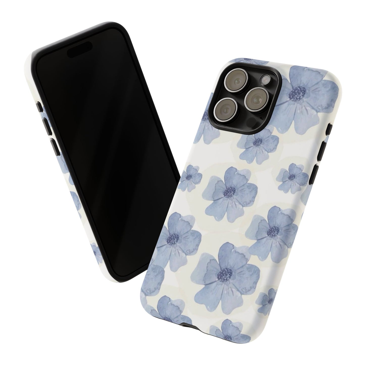 Blue Watercolor Flower iPhone Case