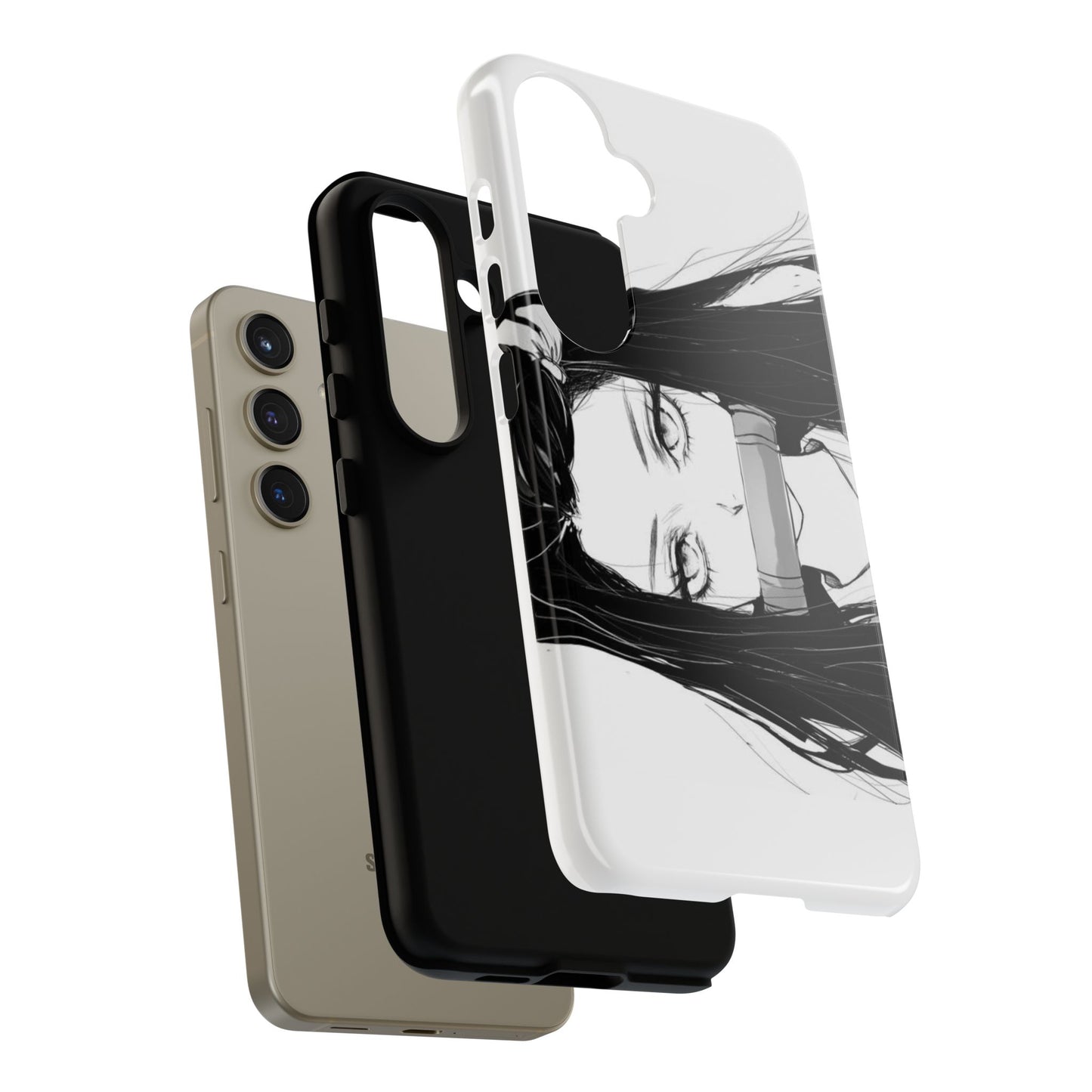 White Nezuko Kamado Clipart Phone Case