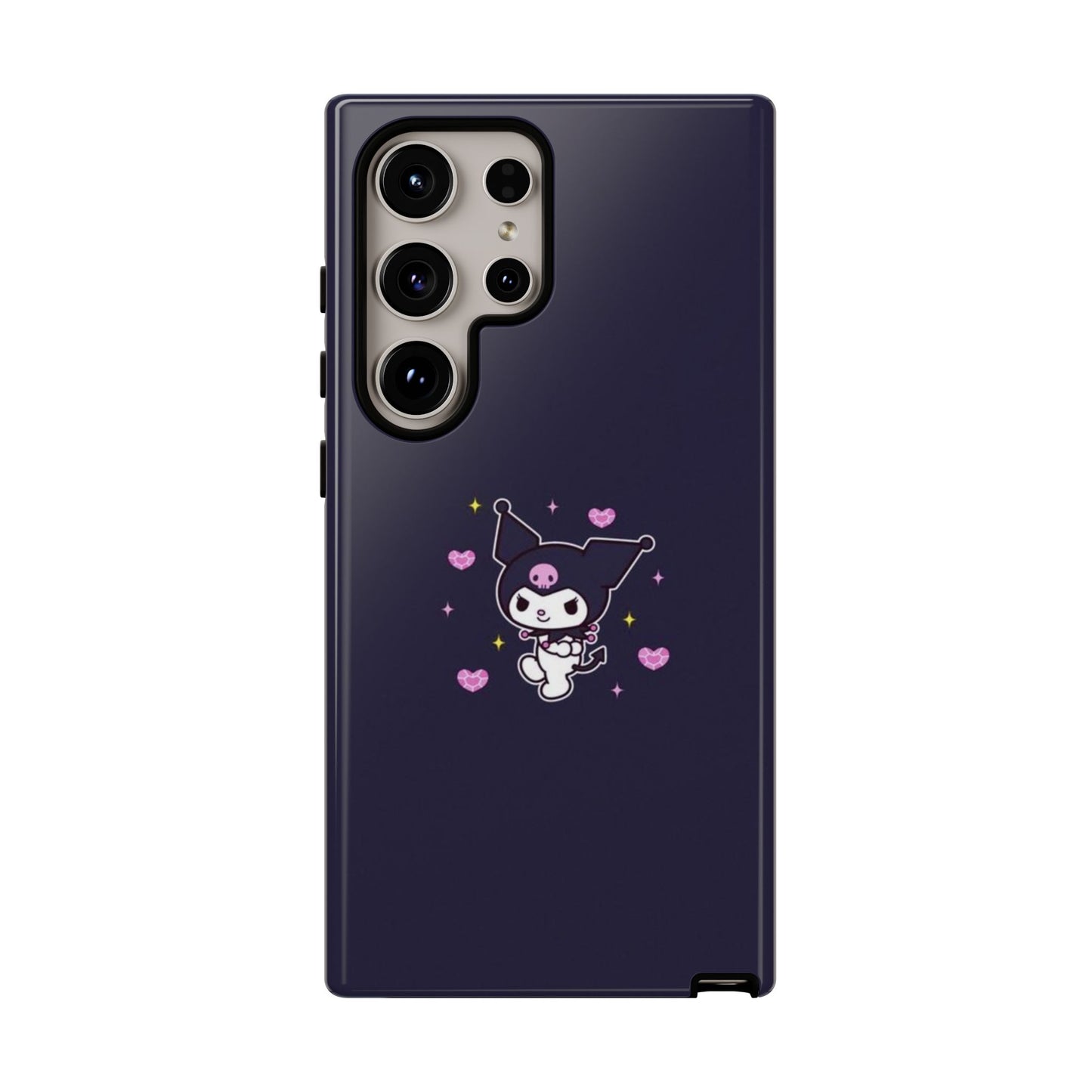 Navy Kuromi Hearts Phone Case